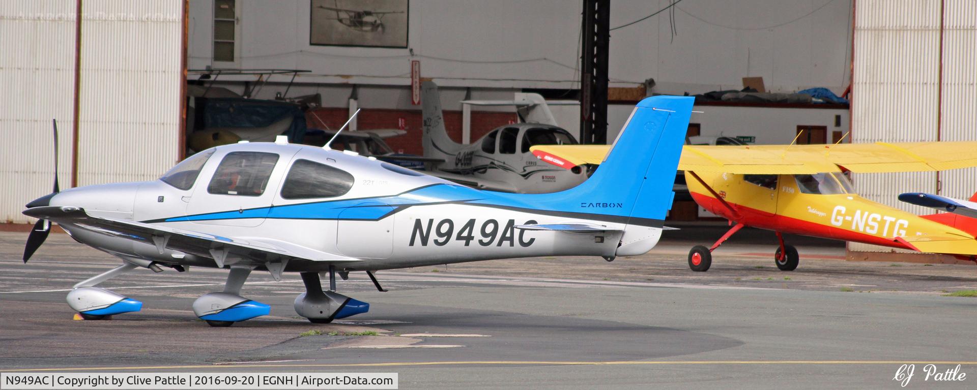 N949AC, 2014 Cirrus SR22T C/N 0833, Blackpool EGNH