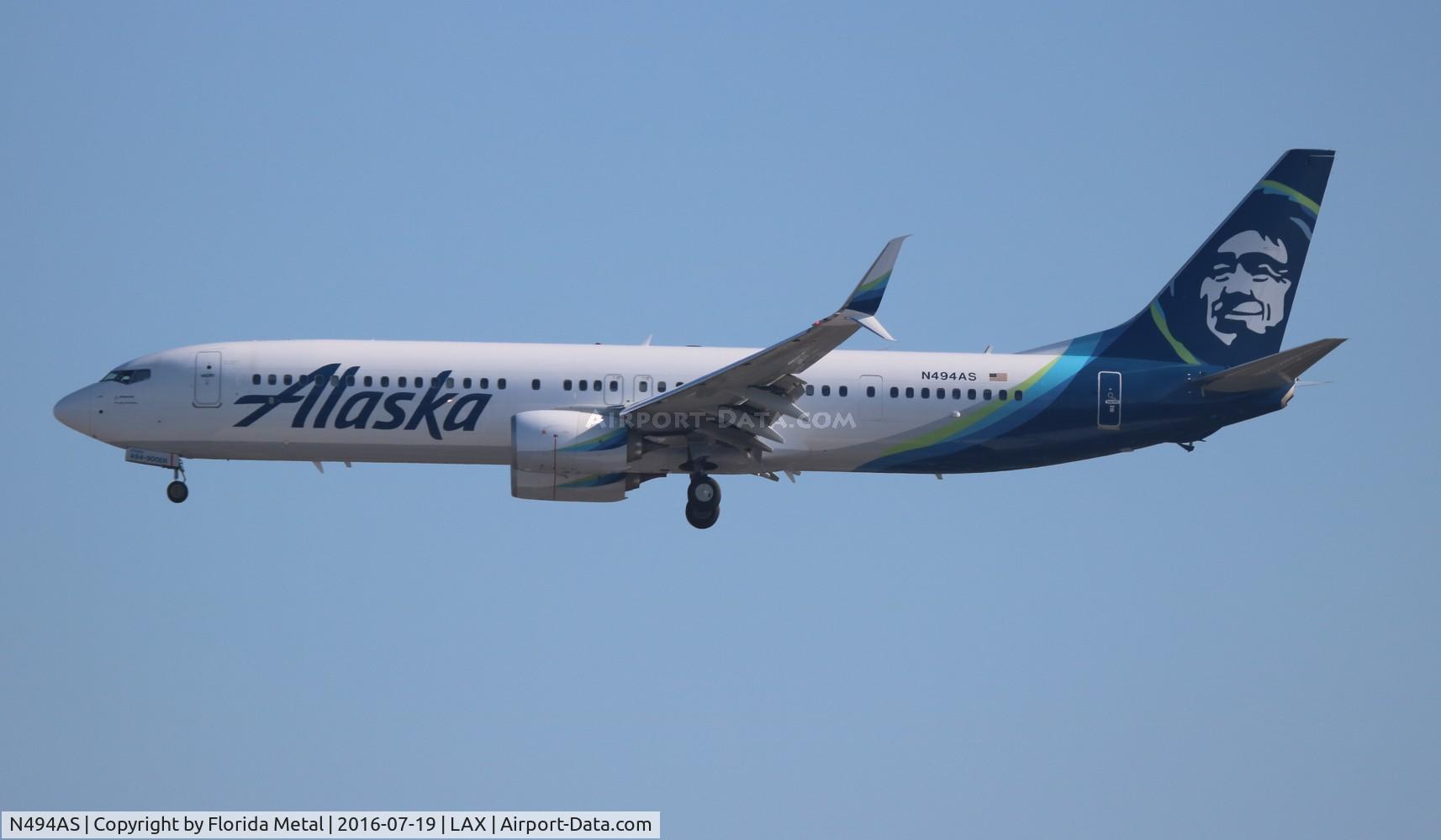 N494AS, 2016 Boeing 737-990/ER C/N 41729, Alaska