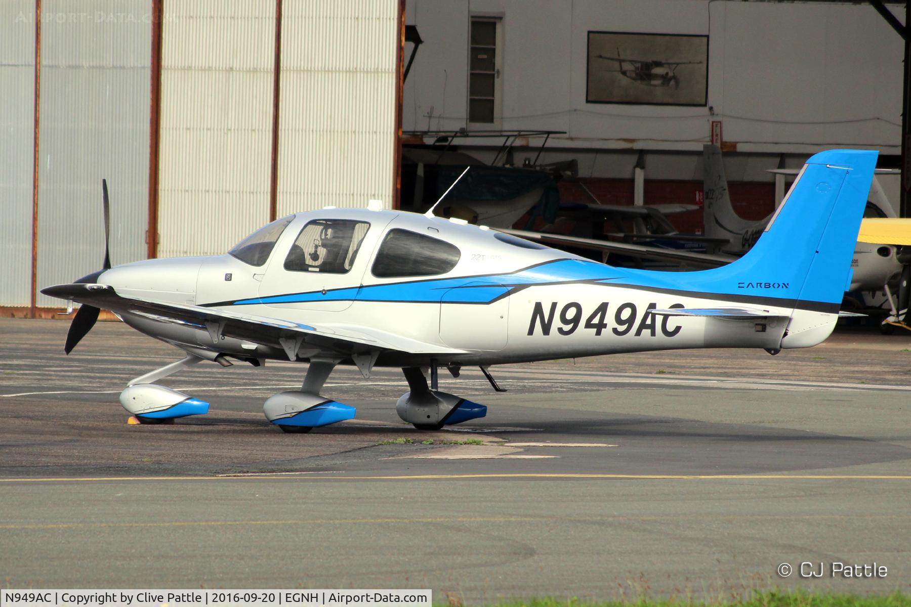 N949AC, 2014 Cirrus SR22T C/N 0833, Blackpool EGNH