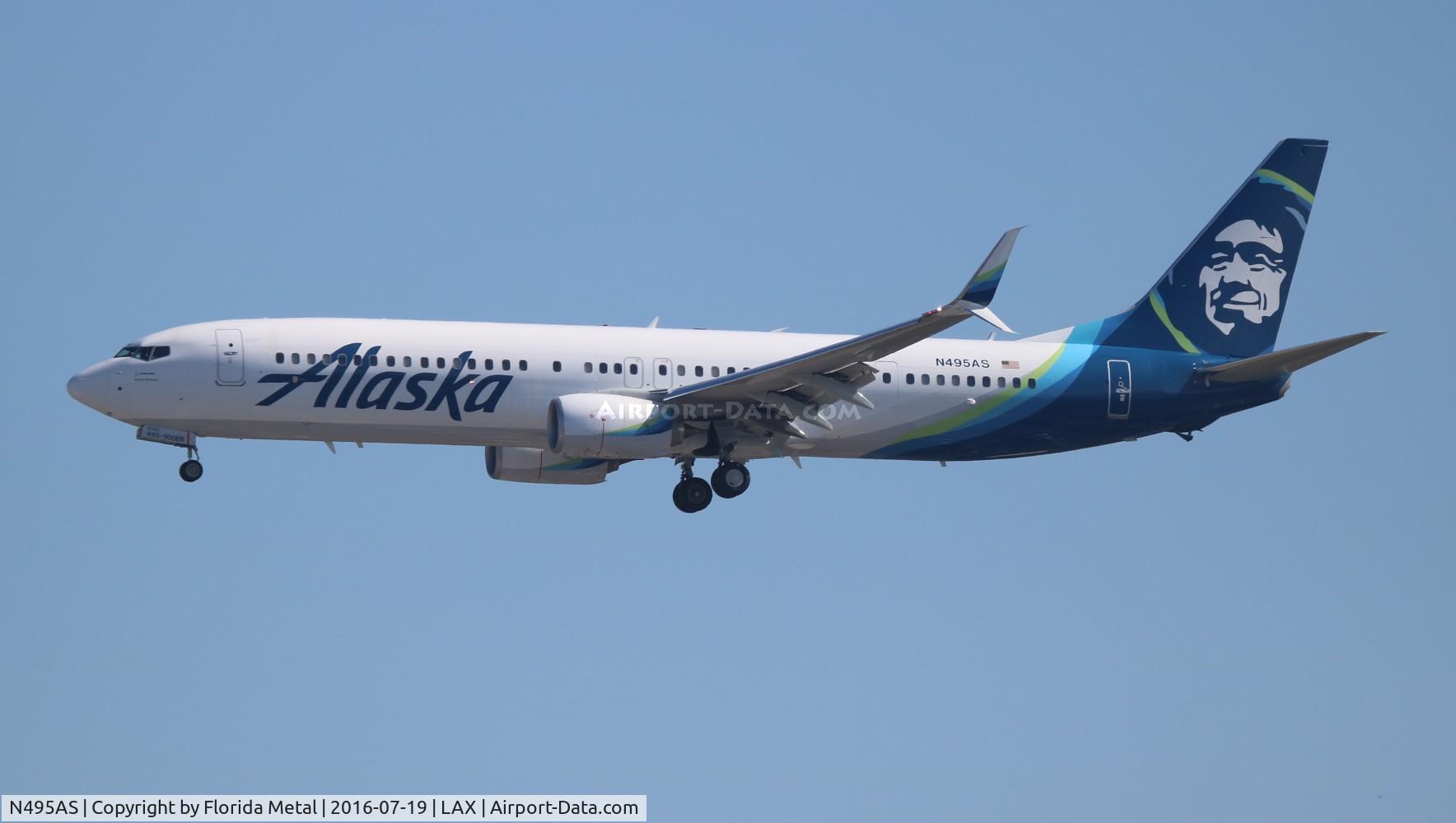 N495AS, 2016 Boeing 737-900/ER C/N 41728, Alaska
