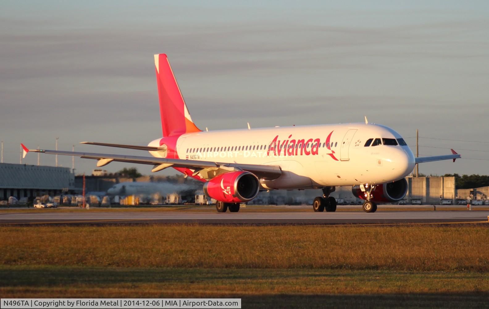 N496TA, 2007 Airbus A320-233 C/N 3113, Avianca