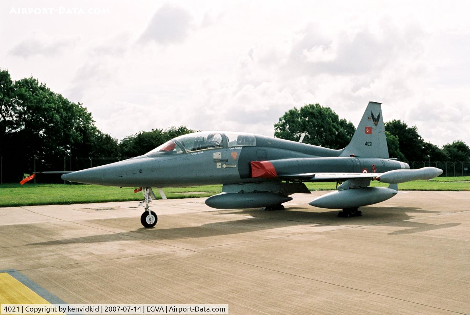 4021, 1971 Canadair NF-5B Freedom Fighter C/N 4021, On static display at 2007 RIAT.