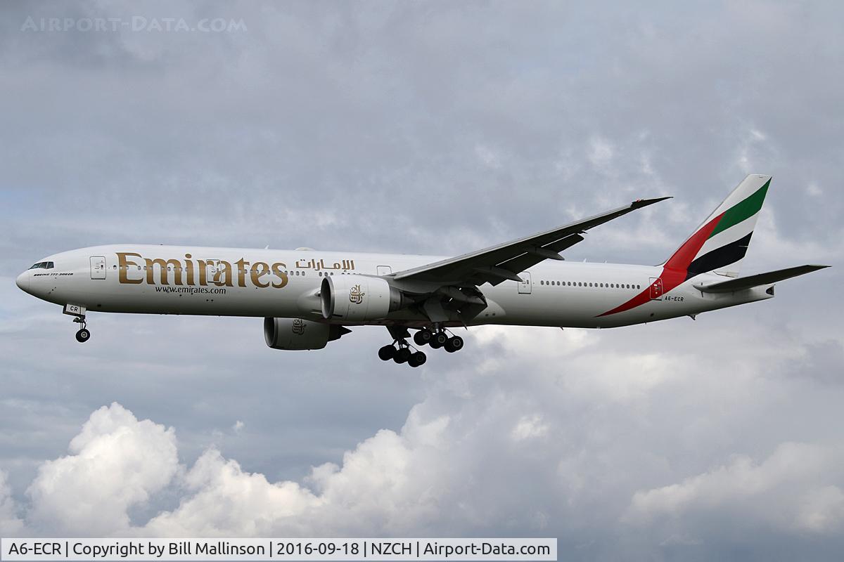 A6-ECR, 2009 Boeing 777-31H/ER C/N 35592, as EK418 from DXB via BKK and SYD