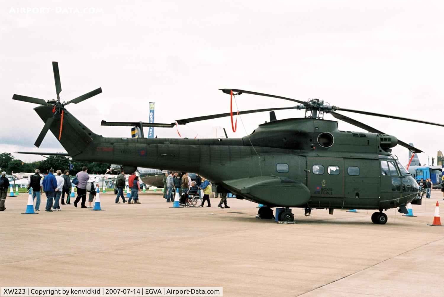 XW223, 1972 Westland Puma HC.1 C/N 1161, On static display at 2007 RIAT.