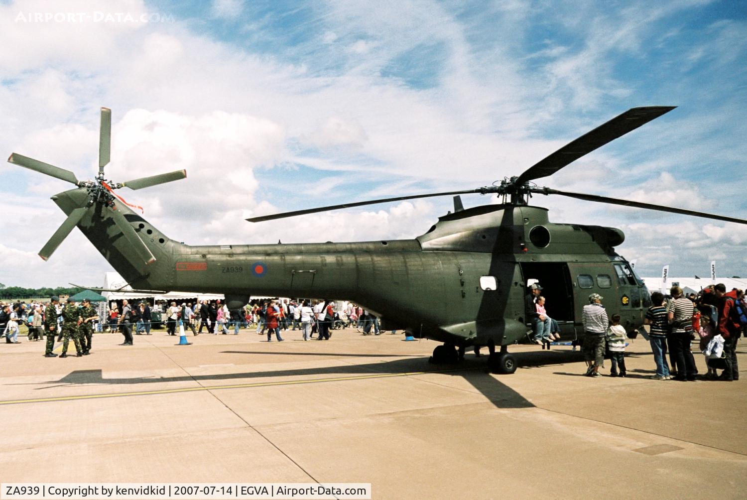 ZA939, 1980 Westland Puma HC.1 C/N 1646, On static display at 2007 RIAT.
