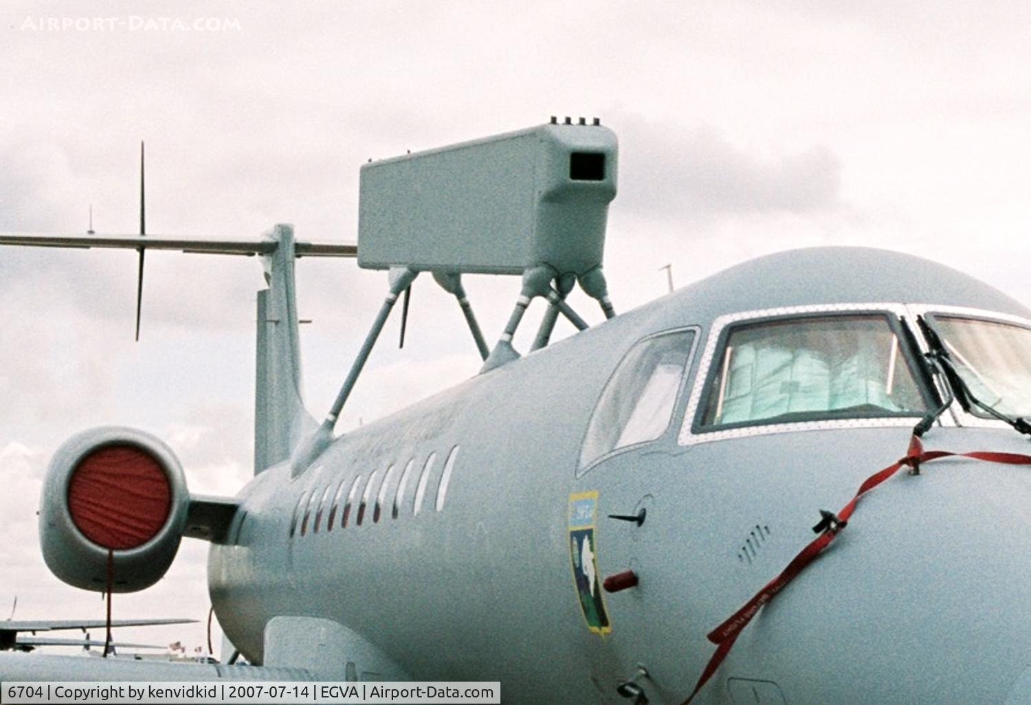 6704, Embraer R-99A (EMB-145SA) C/N 145392, On static display at 2007 RIAT.