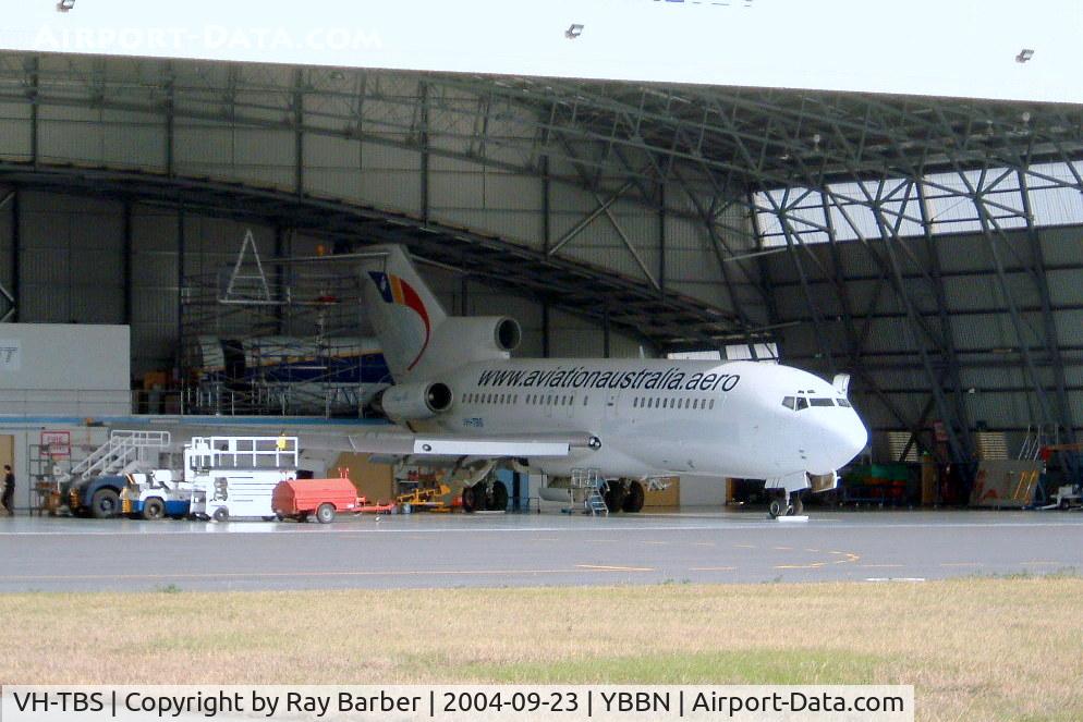 VH-TBS, 1969 Boeing 727-77 C/N 20278, Boeing 727-77C [20278] (Aviation Australia) Brisbane Int'l~VH 23/09/2004. Instructional airframe.