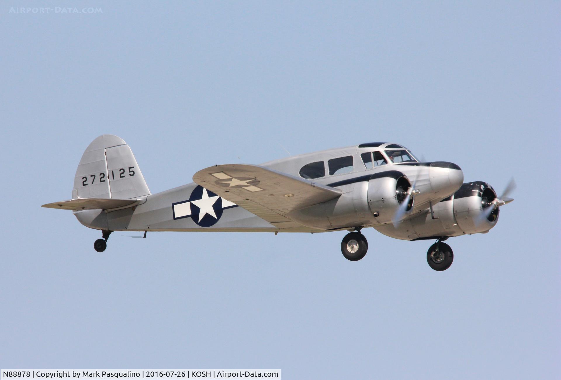 N88878, 1943 Cessna UC-78C (T-50) Bobcat C/N 4121, Cessna UC-78C