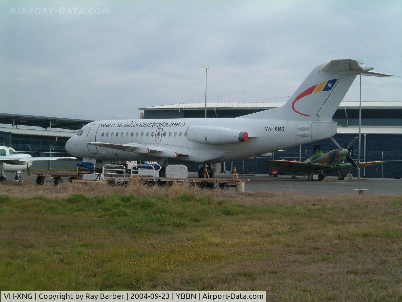 VH-XNG, 1971 Fokker F.28-1000 Fellowship C/N 11038, VH-XNG   Fokker F-28-1000 Fellowship [11038] (Aviation Australia) Brisbane Int'l~VH 23/09/2004