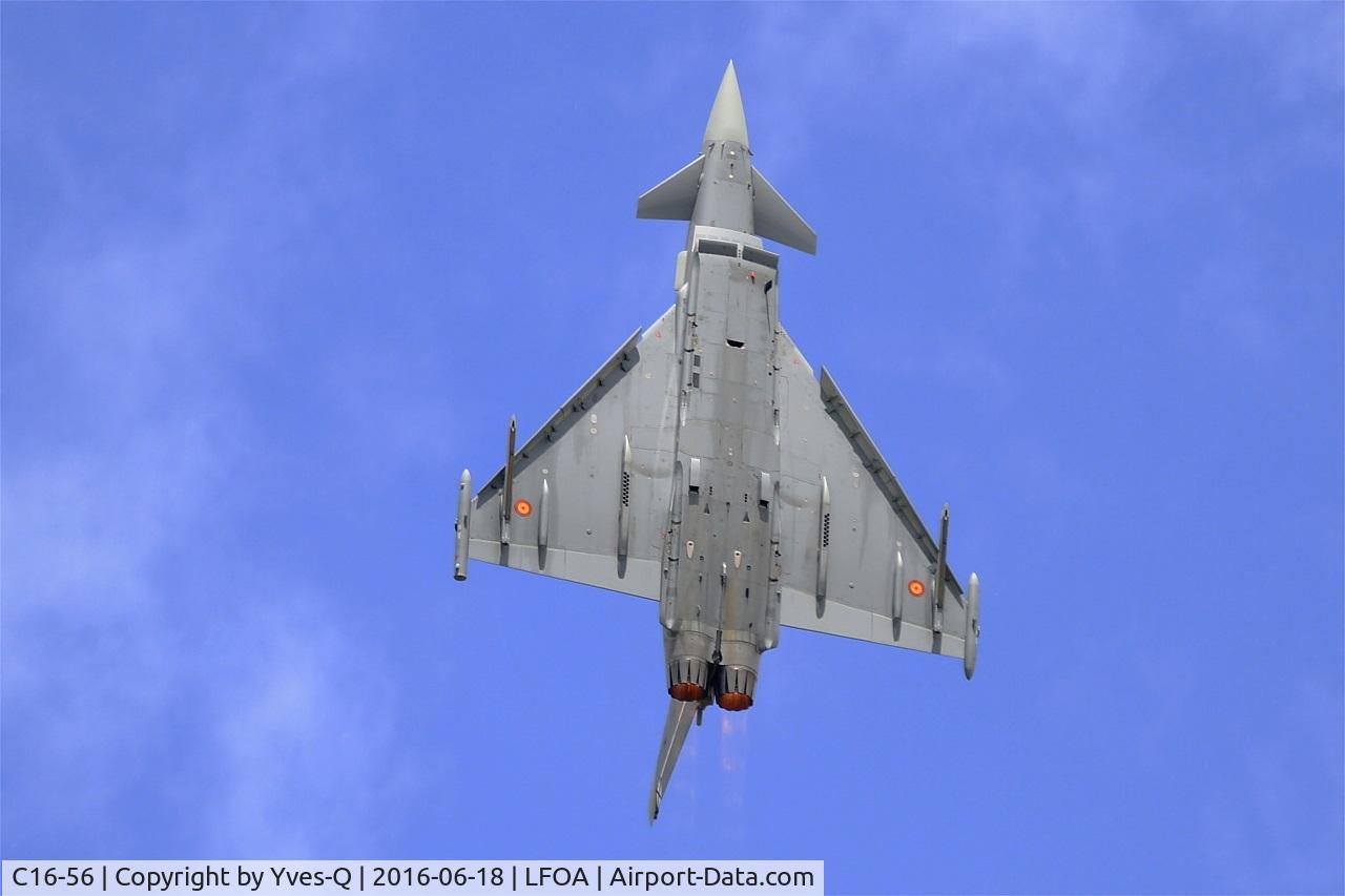 C16-56, Eurofighter EF-2000 Typhoon S C/N SS038, Spanish Air Force Eurofighter EF-2000 Typhoon S, On display, Avord Air Base 702 (LFOA) Open day 2016
