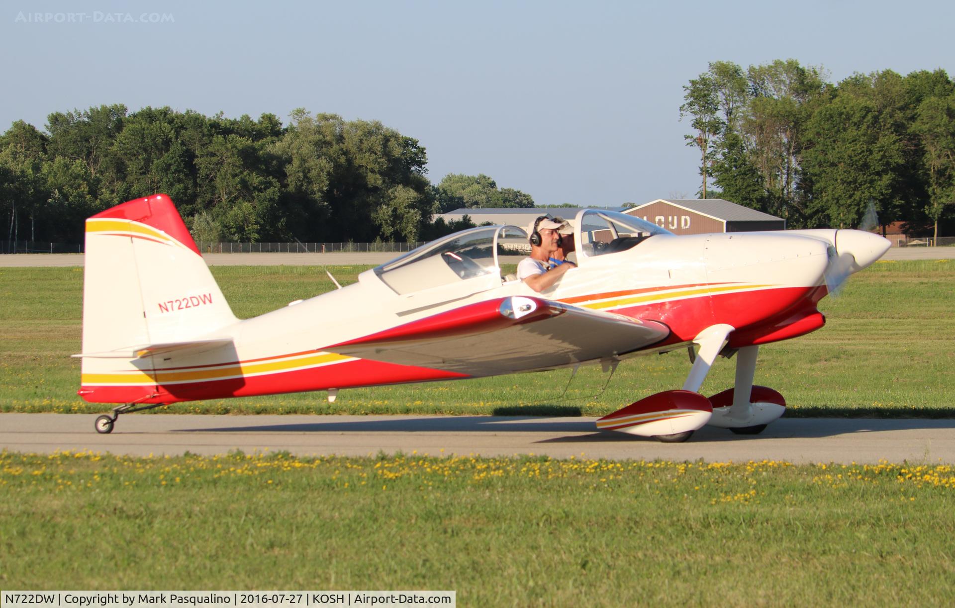 N722DW, 2012 Vans RV-7 C/N 71727, Vans RV-7