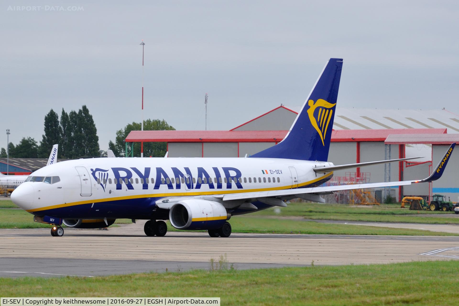 EI-SEV, 1999 Boeing 737-73S C/N 29078, NCFC bus to Newcastle.