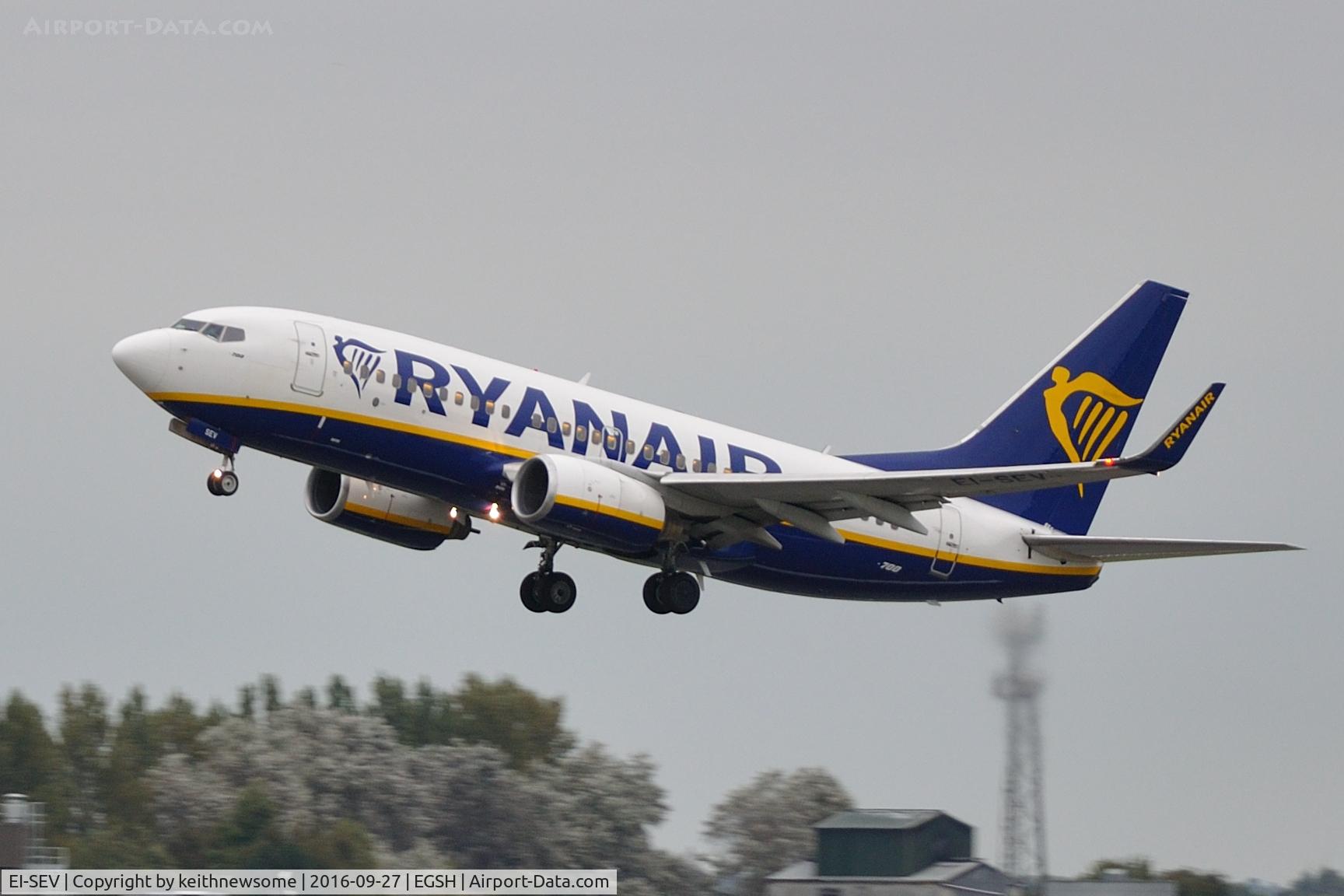 EI-SEV, 1999 Boeing 737-73S C/N 29078, NCFC bus to Newcastle.