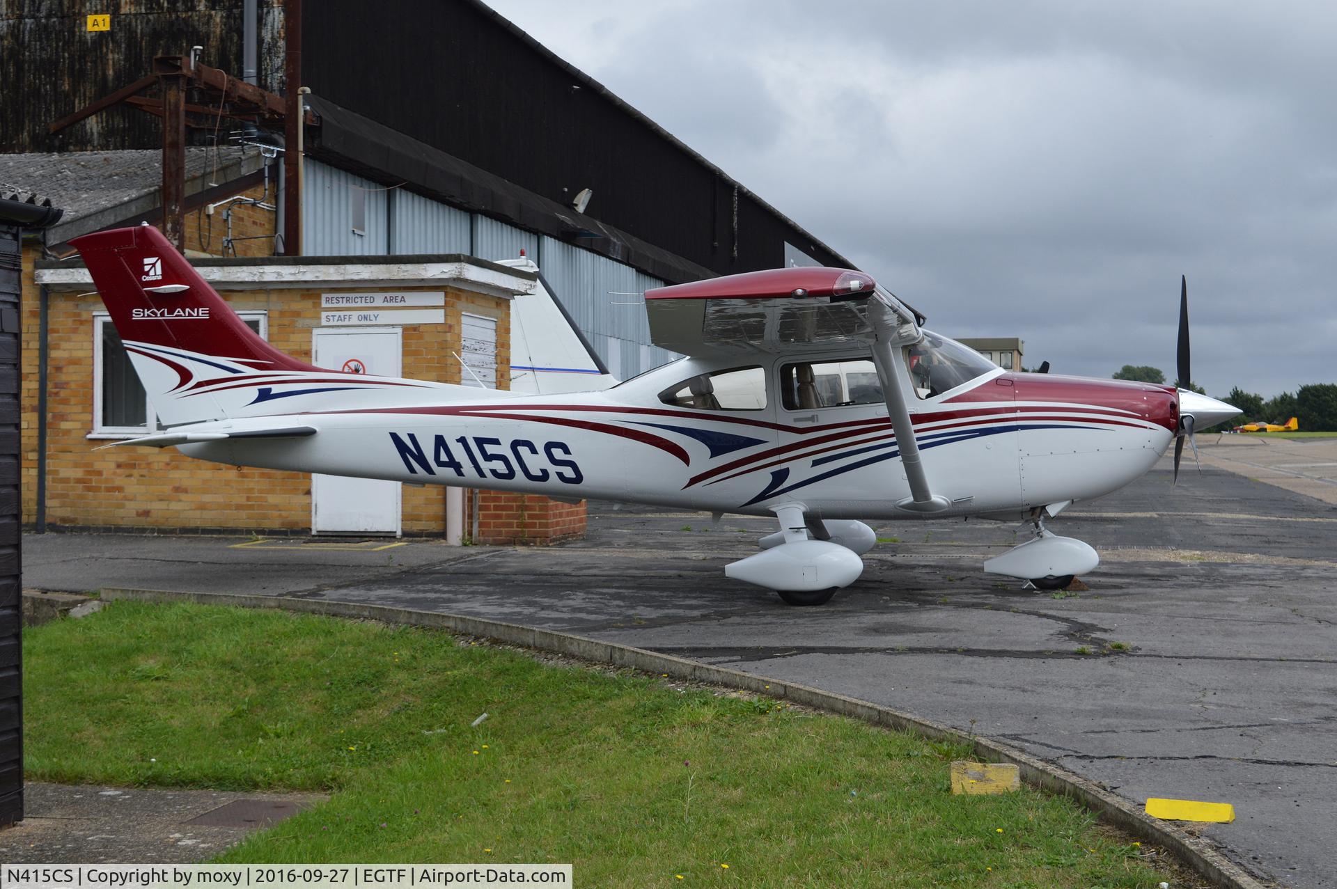 N415CS, 2016 Cessna 182T Skylane Skylane C/N 18282425, Cessna 182T Skylane at Fairoaks.