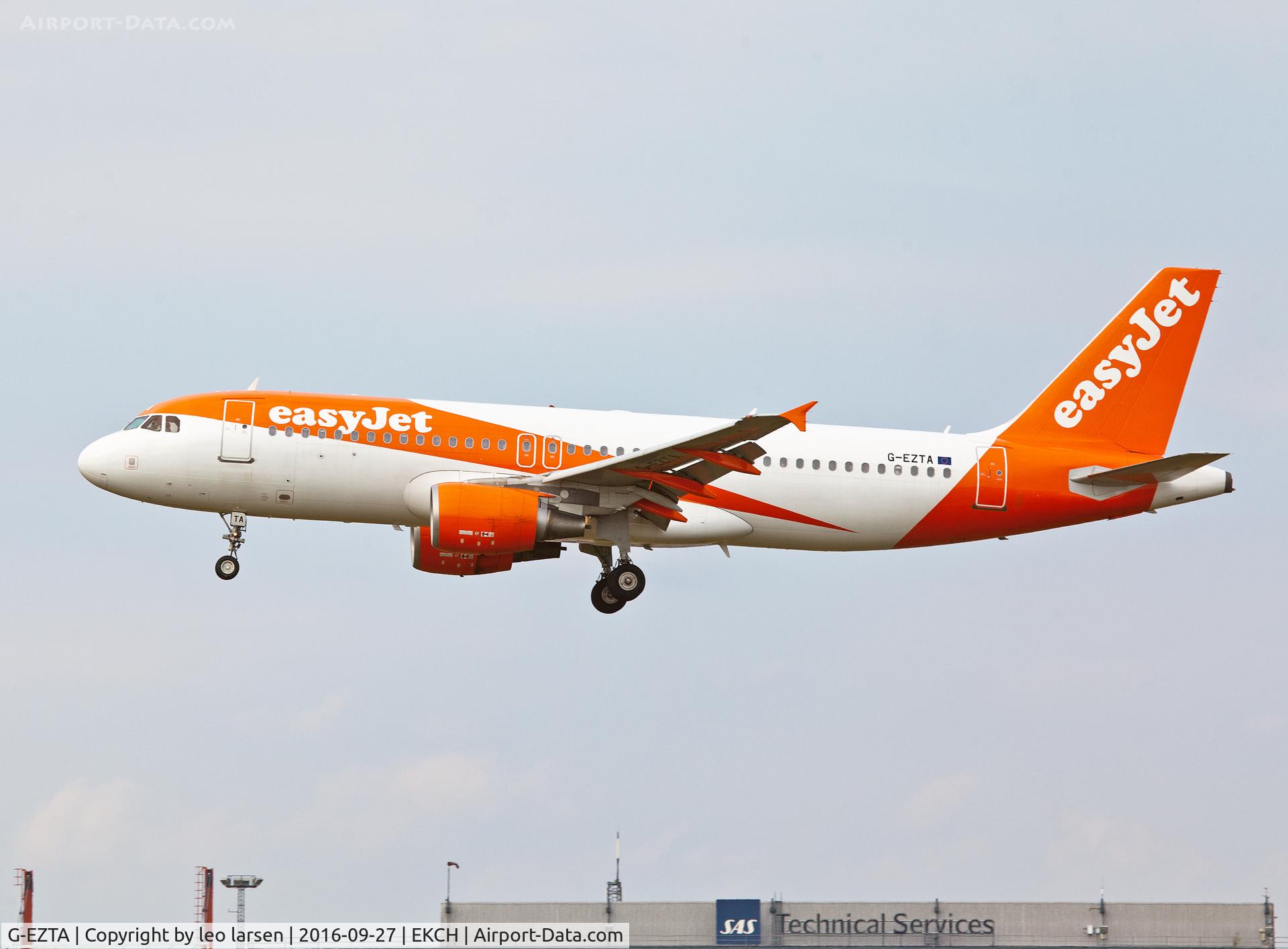 G-EZTA, 2009 Airbus A320-214 C/N 3805, Copenhagen 27.9.16