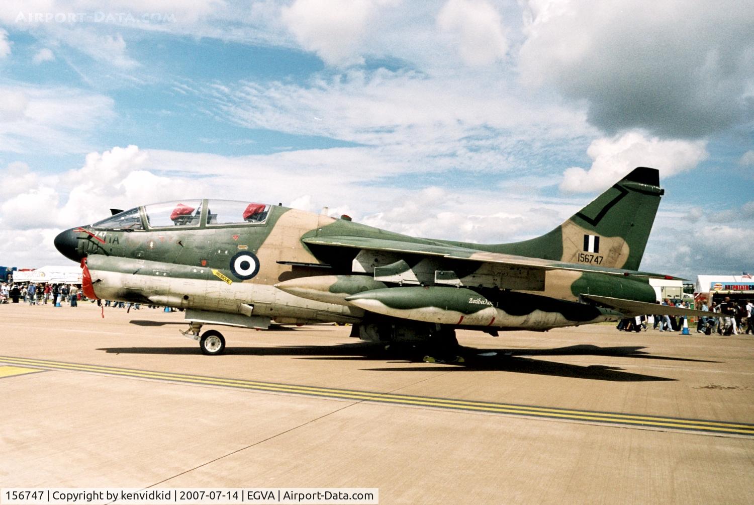 156747, LTV TA-7C Corsair II C/N E-014, On static display at 2007 RIAT.