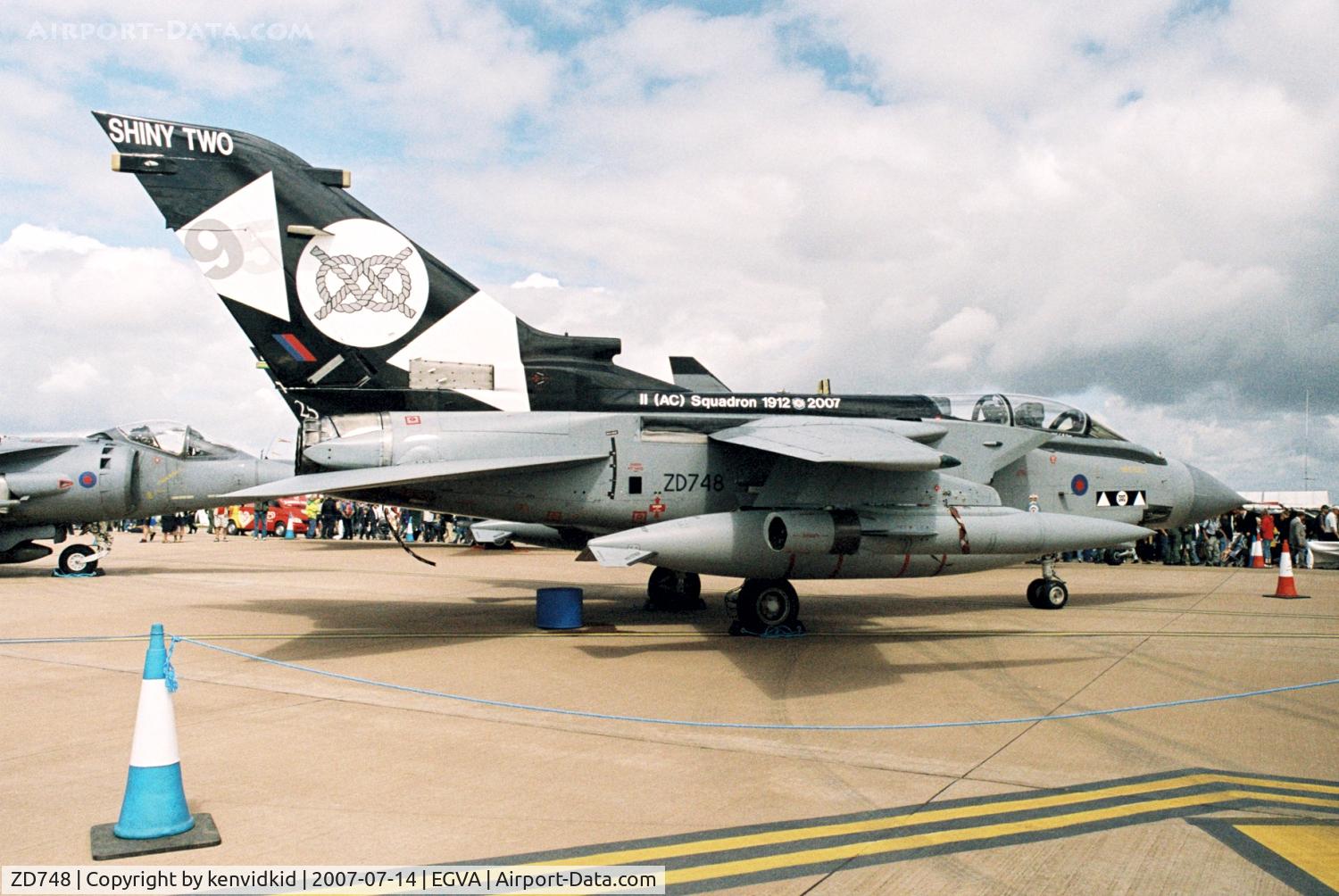 ZD748, 1984 Panavia Tornado GR.4 C/N 382/BS129/3176, On static display at 2007 RIAT.