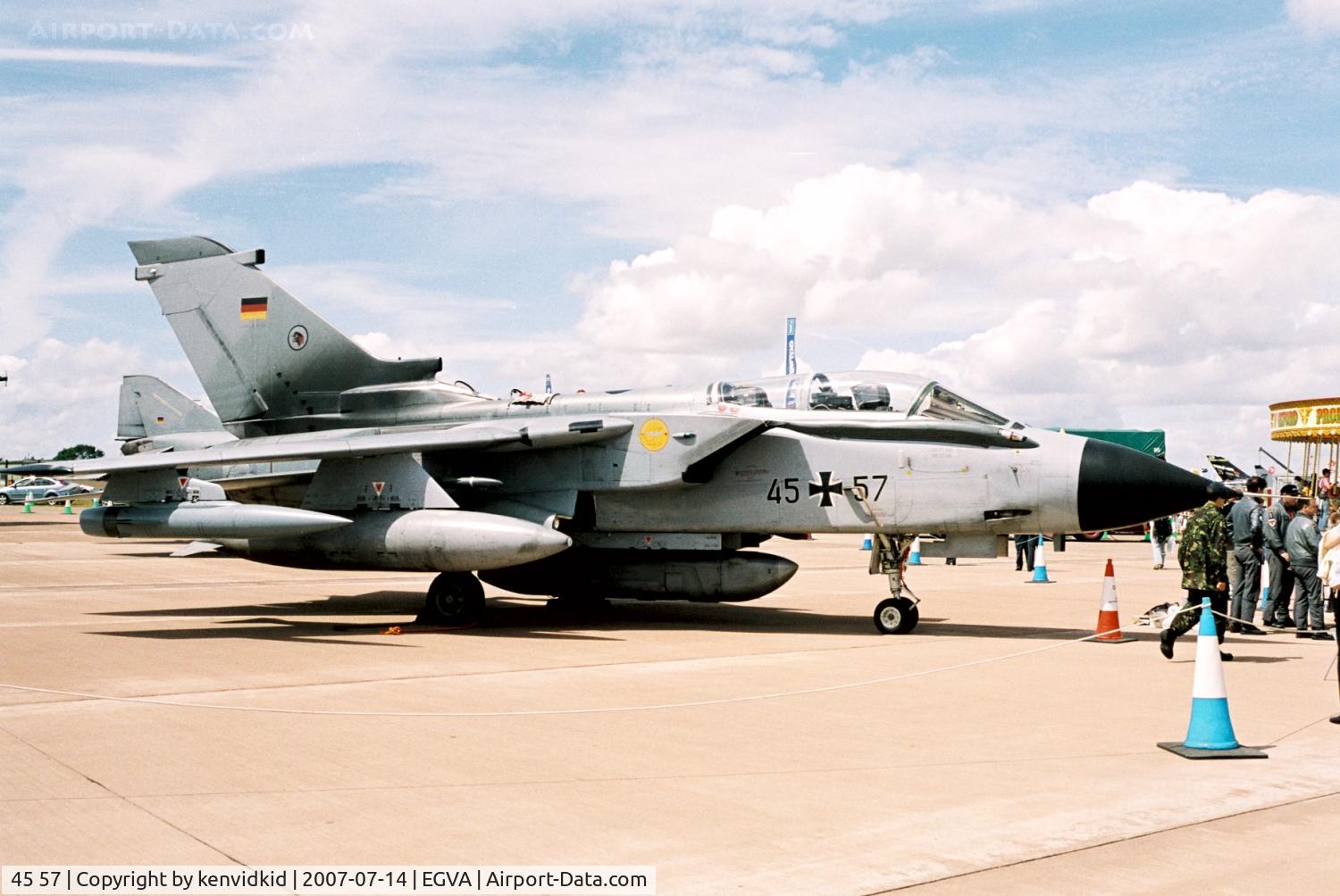 45 57, 1987 Panavia Tornado IDS C/N 648/GS205/4257, On static display at 2007 RIAT.