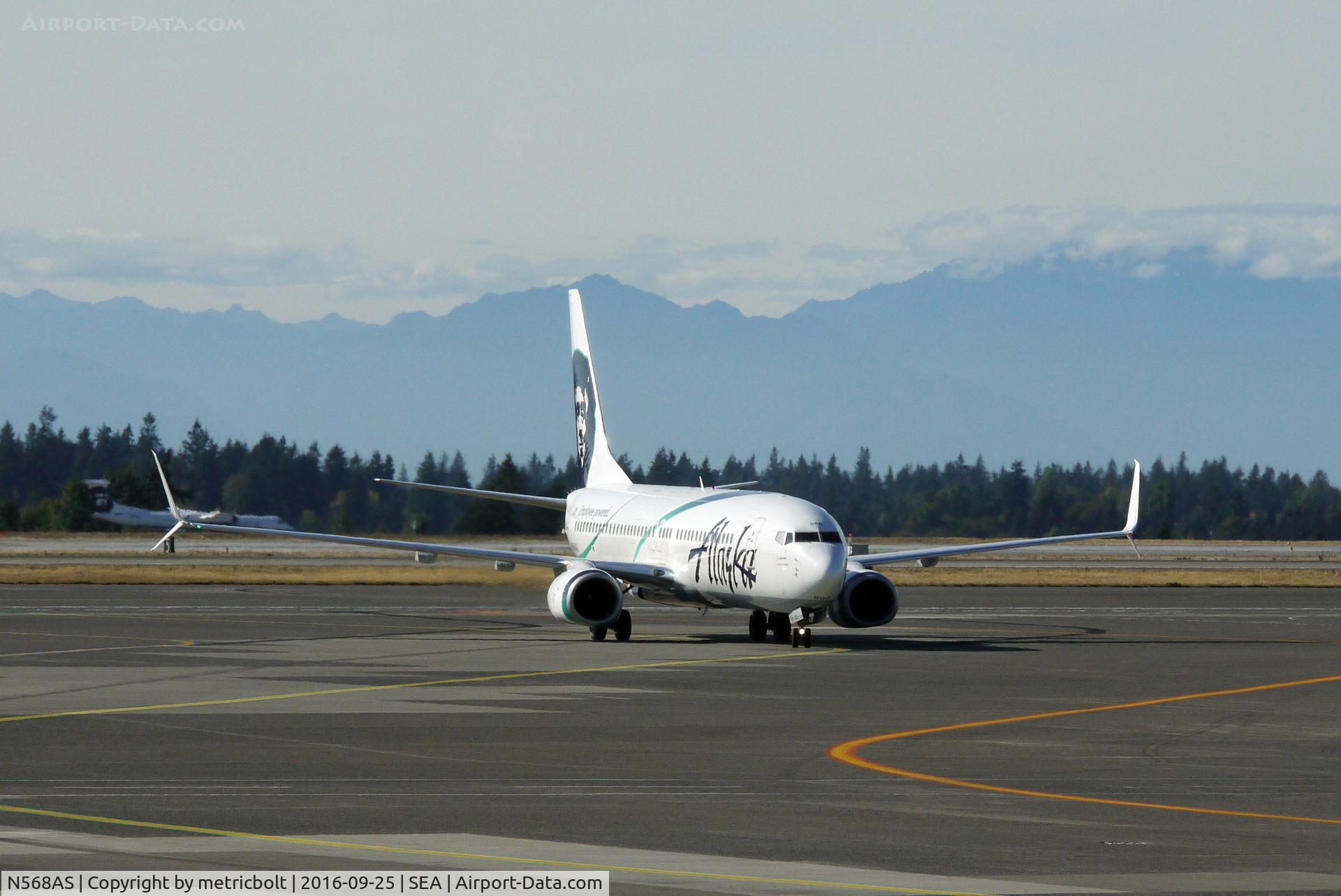 N568AS, 2007 Boeing 737-890 C/N 35183, Arrival in SeaTac