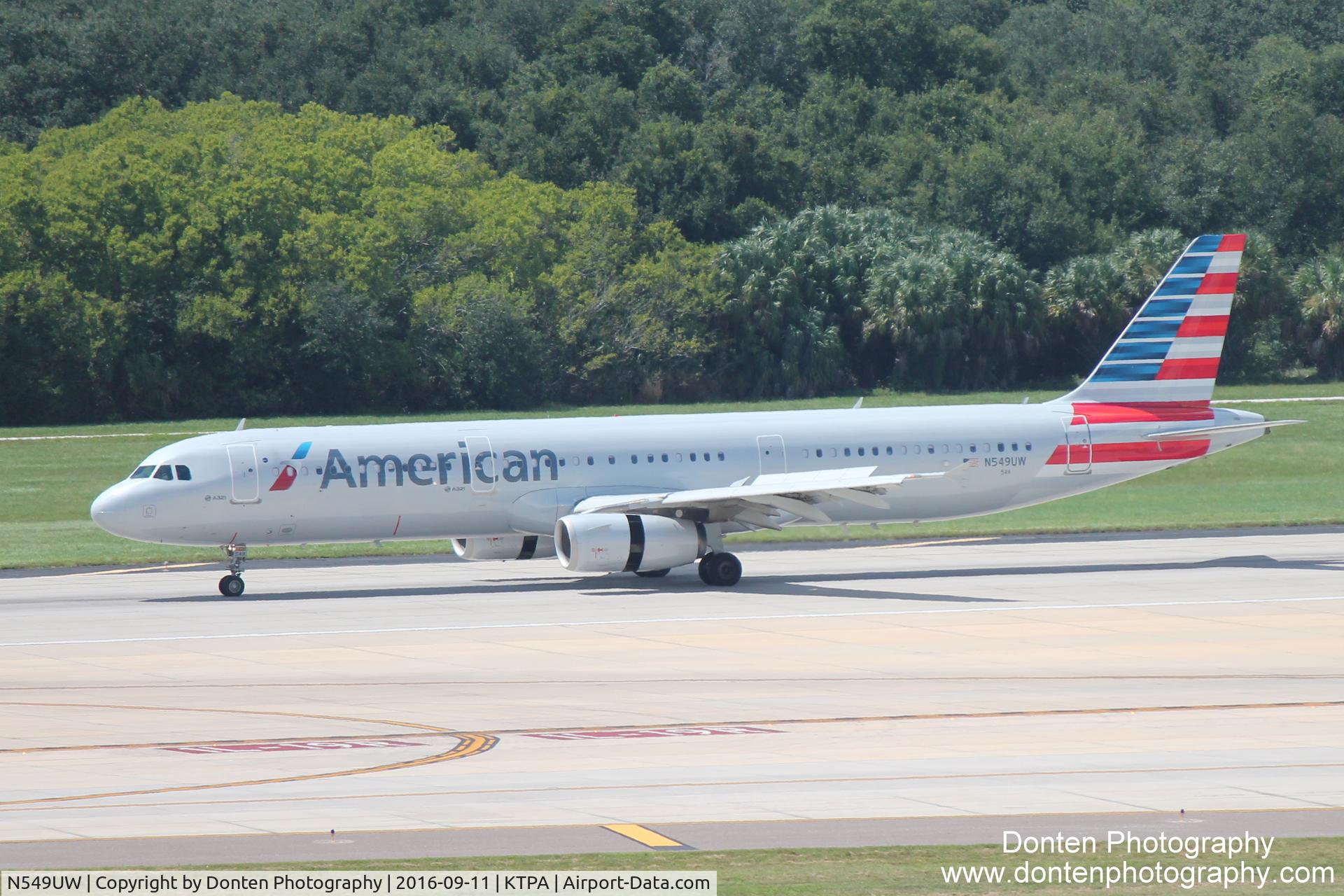 N549UW, 2011 Airbus A321-231 C/N 4932, American Flight 1808 (N549UW) arrives at Tampa International Airport following flight from Charlotte-Douglas International Airport