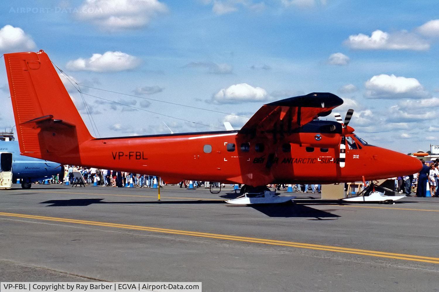 VP-FBL, 1988 De Havilland Canada DHC-6-300 Twin Otter C/N 839, De Havilland Canada DHC-6-300 Twin Otter [839] (British Antarctic Survey) RAF Fairford~G 25/07/1998