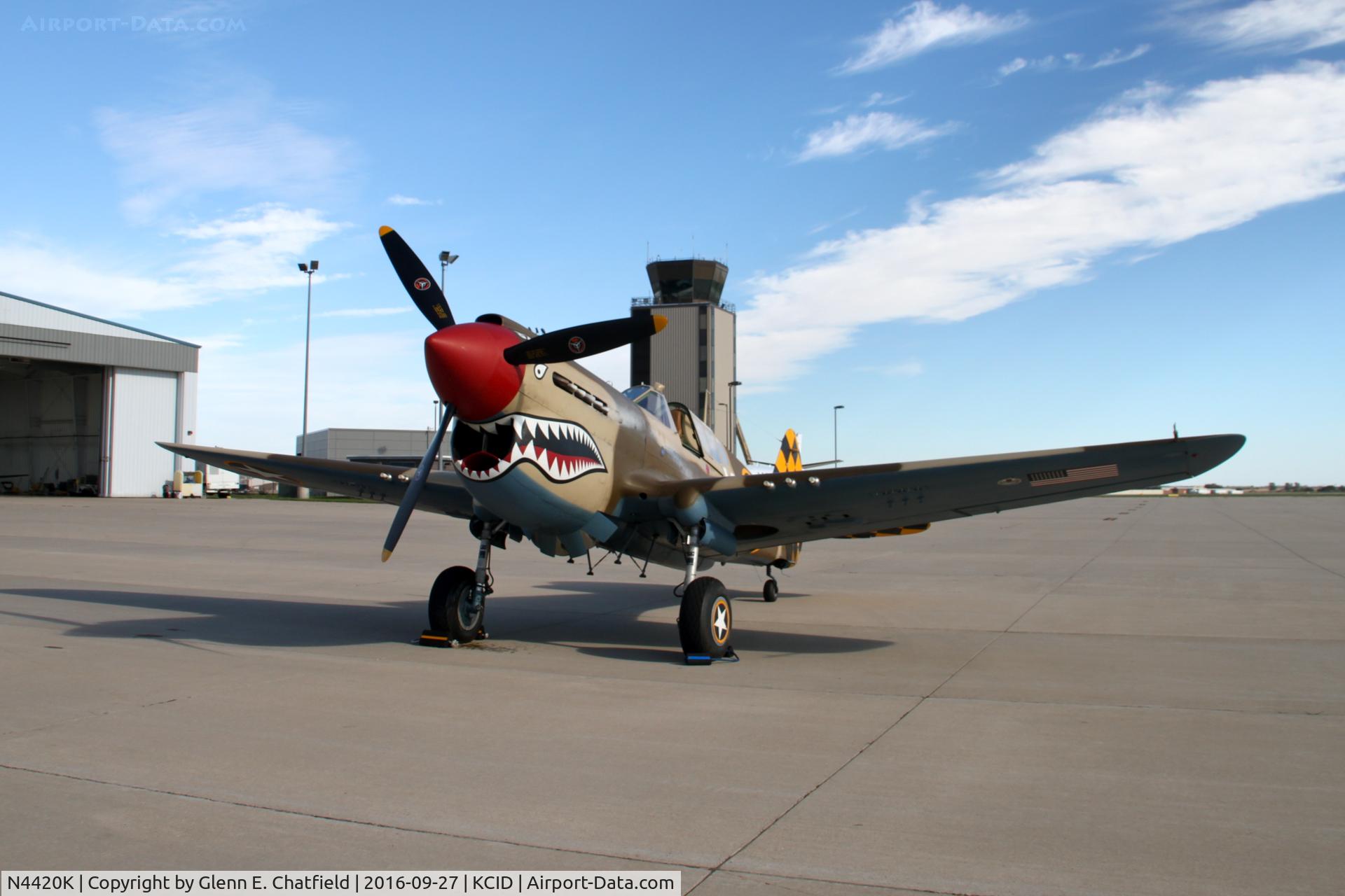 N4420K, Curtiss P-40E Warhawk C/N AK75315134, At Landmark