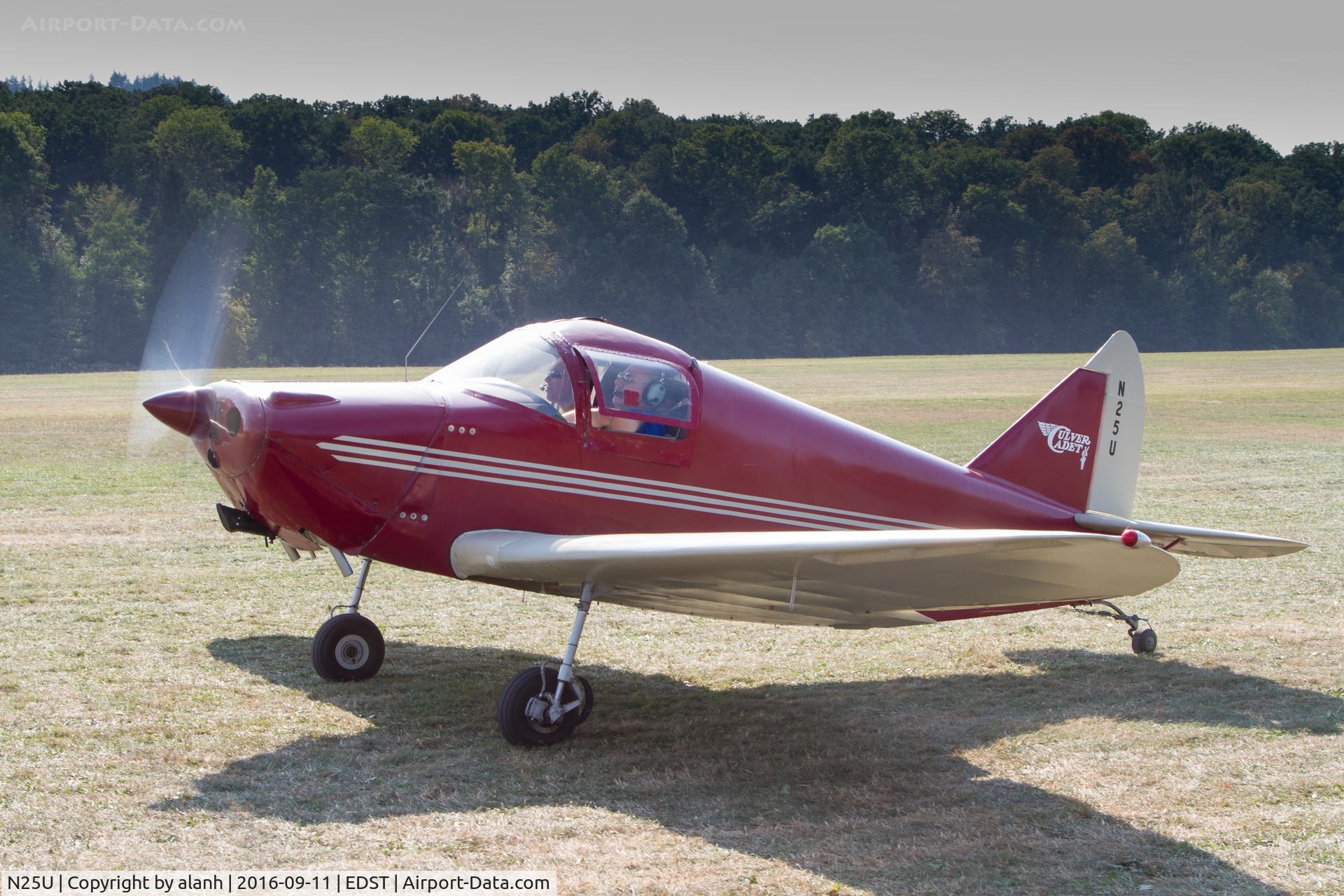 N25U, 1941 Culver LFA C/N 249, Taxying for departure at the 2016 Hahnweide Oldtimer Fliegertreffen