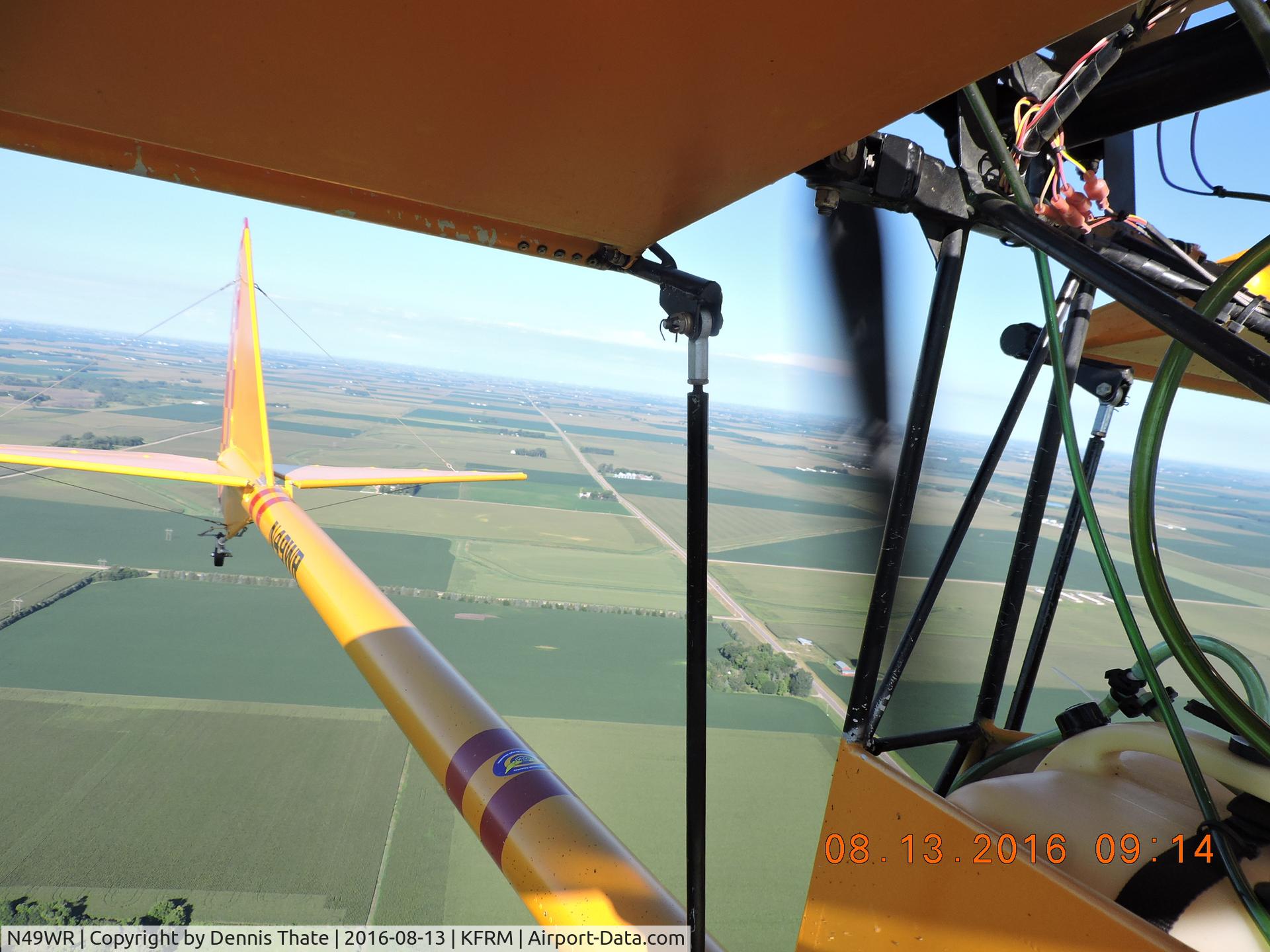 N49WR, 2006 Kolb Firestar C/N FS00-4-00049, Looking back at the Rotax 503, Warp Drive three bladed prop