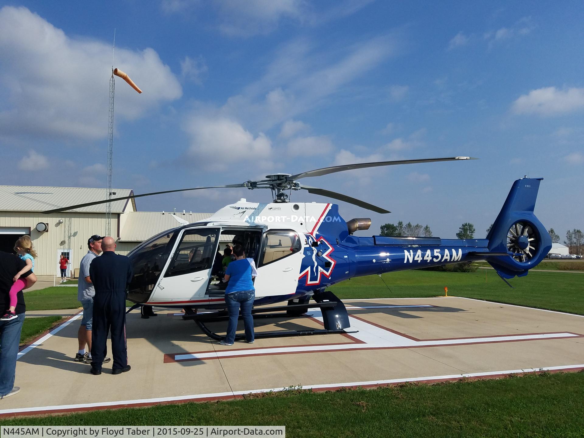 N445AM, 2015 Airbus Helicopters EC-130T-2 C/N 8055, Clarence Iowa Pancake Breakfast Benefit for Clarence Ambulance Services