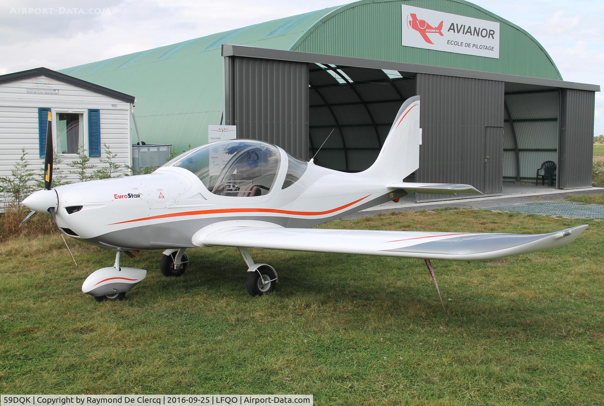 59DQK, 2016 Evektor-Aerotechnik Eurostar SL C/N 2016-4233, Avianor flying school at Lille-Marcq.