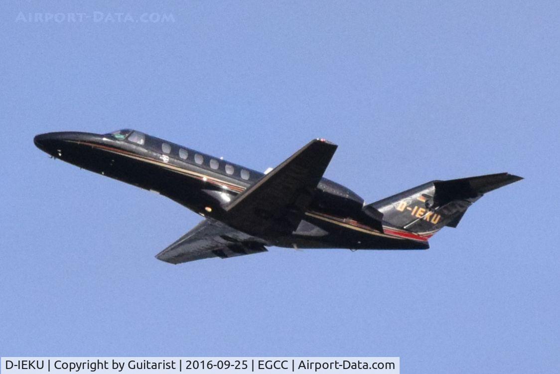 D-IEKU, 2001 Cessna 525A CitationJet CJ2 C/N 525A-0043, At Manchester