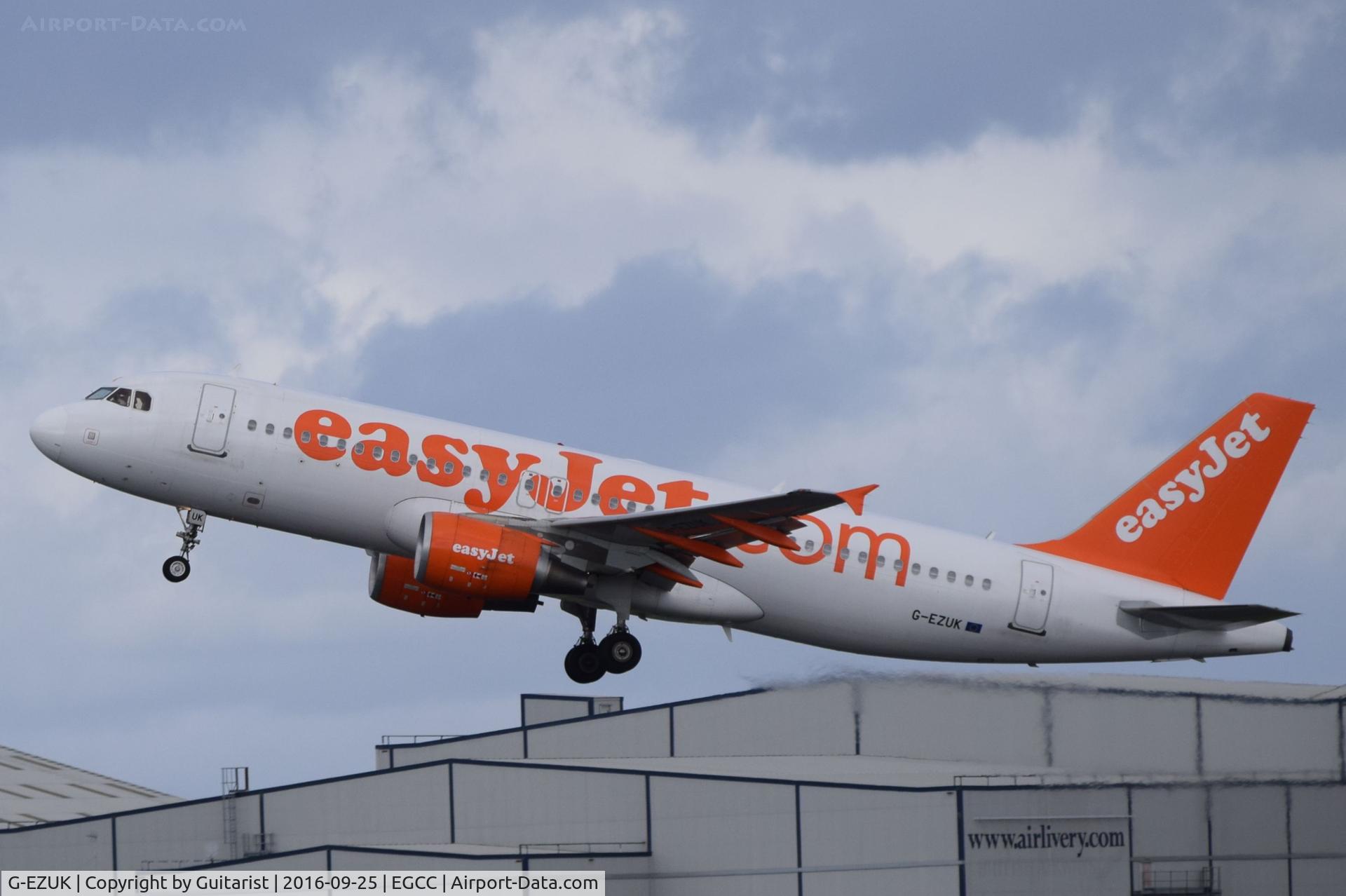 G-EZUK, 2011 Airbus A320-214 C/N 4749, At Manchester