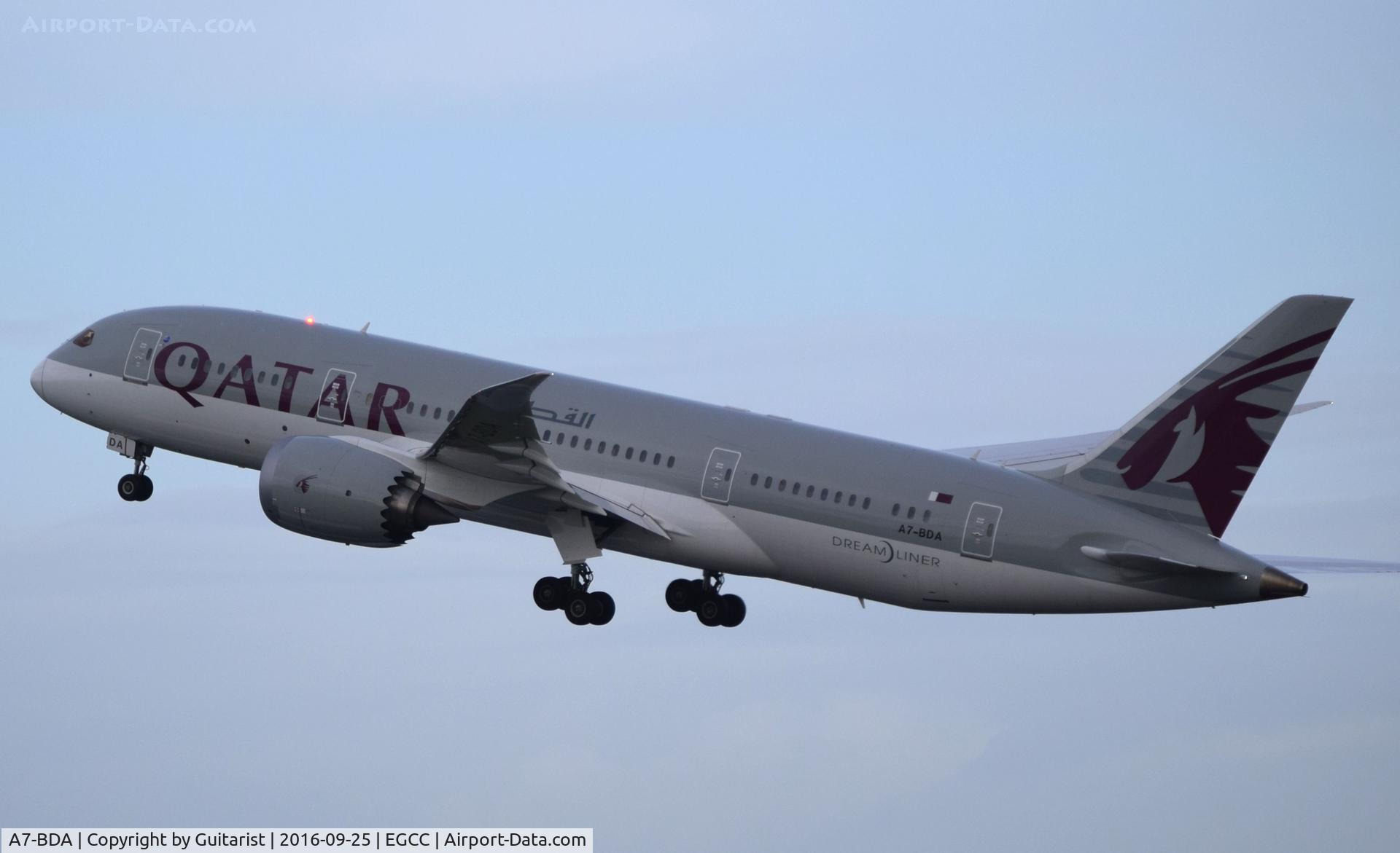 A7-BDA, 2016 Boeing 787-8 Dreamliner Dreamliner C/N 38345, At Manchester