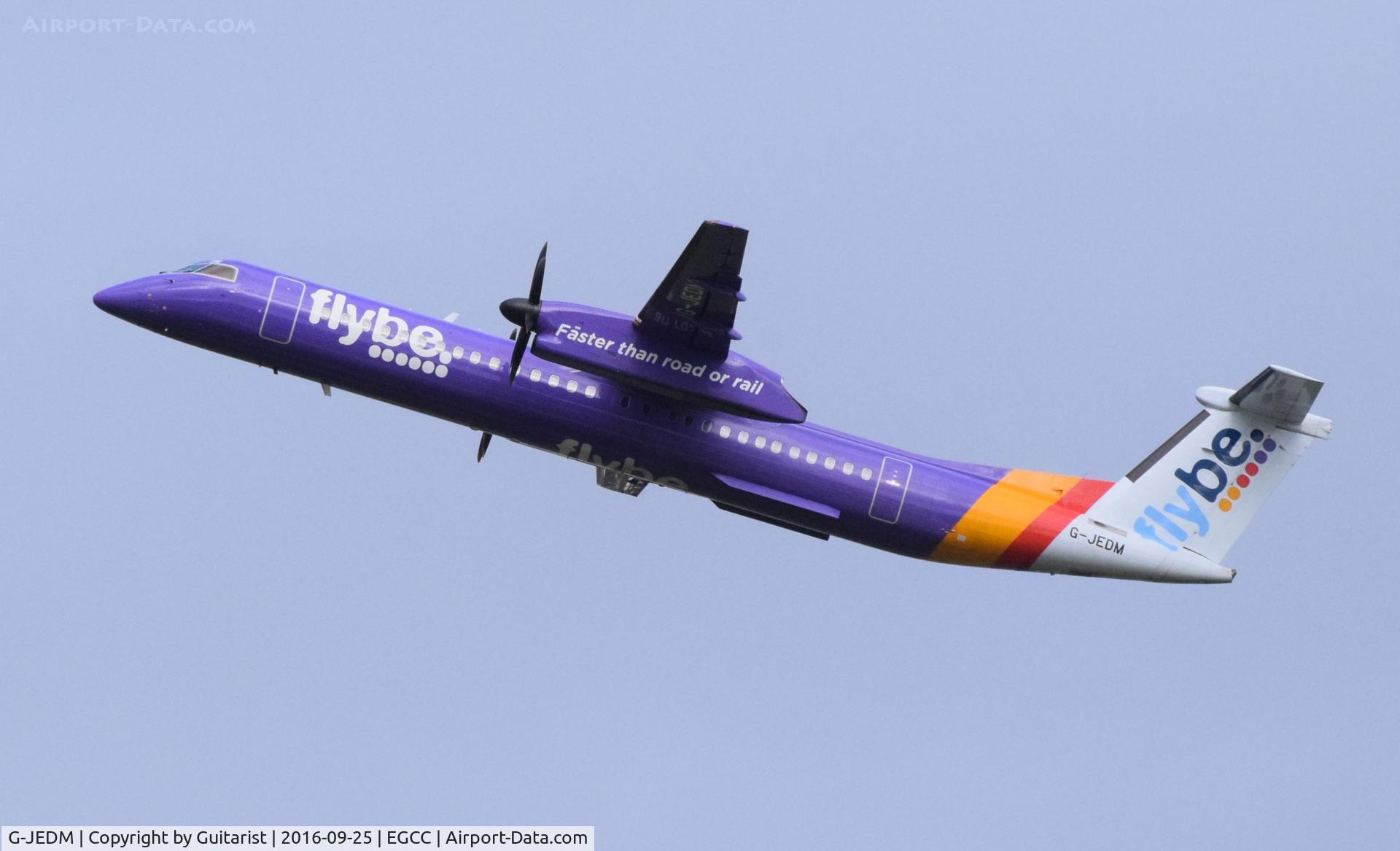 G-JEDM, 2003 De Havilland Canada DHC-8-402Q Dash 8 C/N 4077, At Manchester