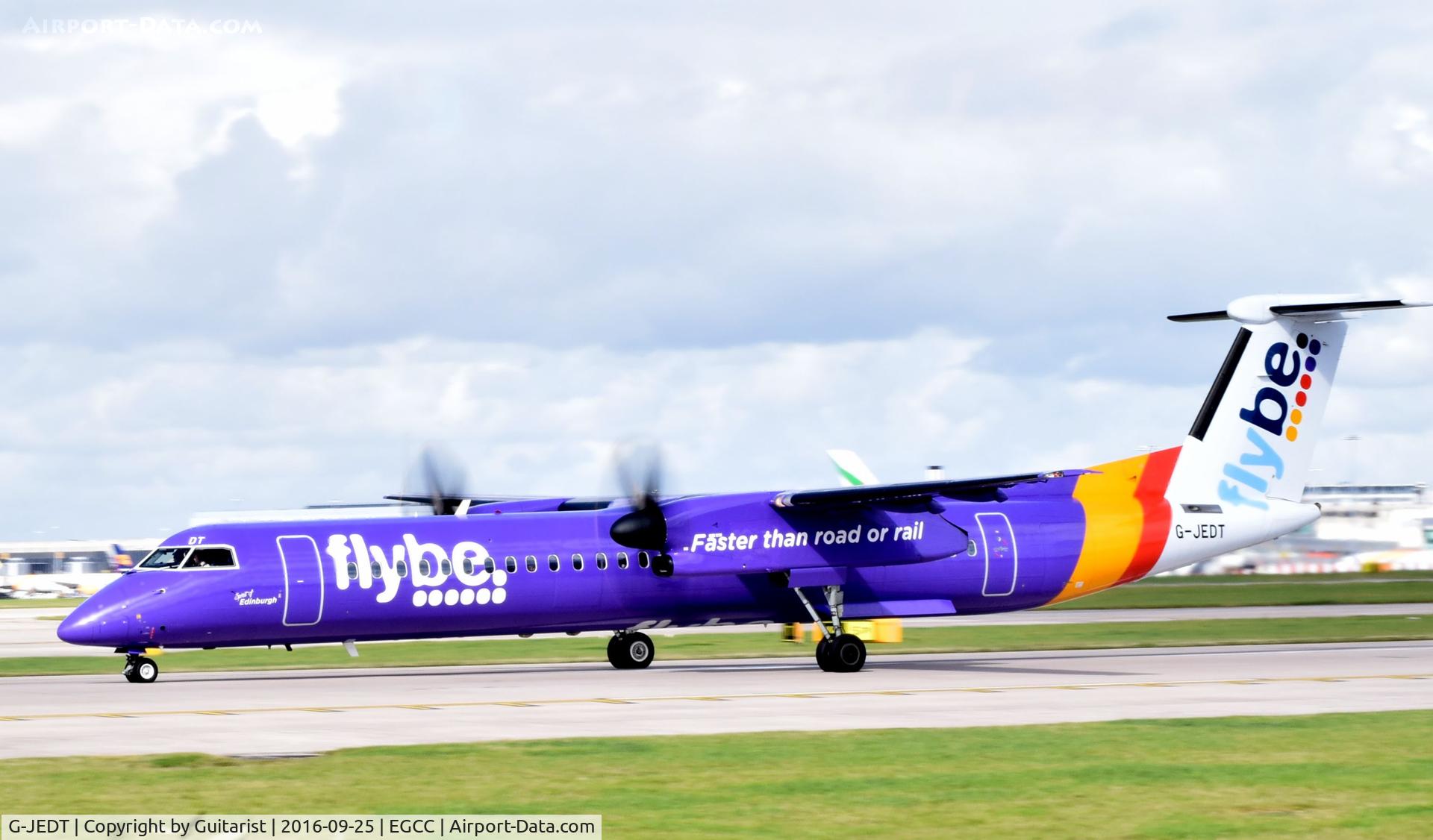 G-JEDT, 2003 De Havilland Canada DHC-8-402Q Dash 8 C/N 4088, At Manchester