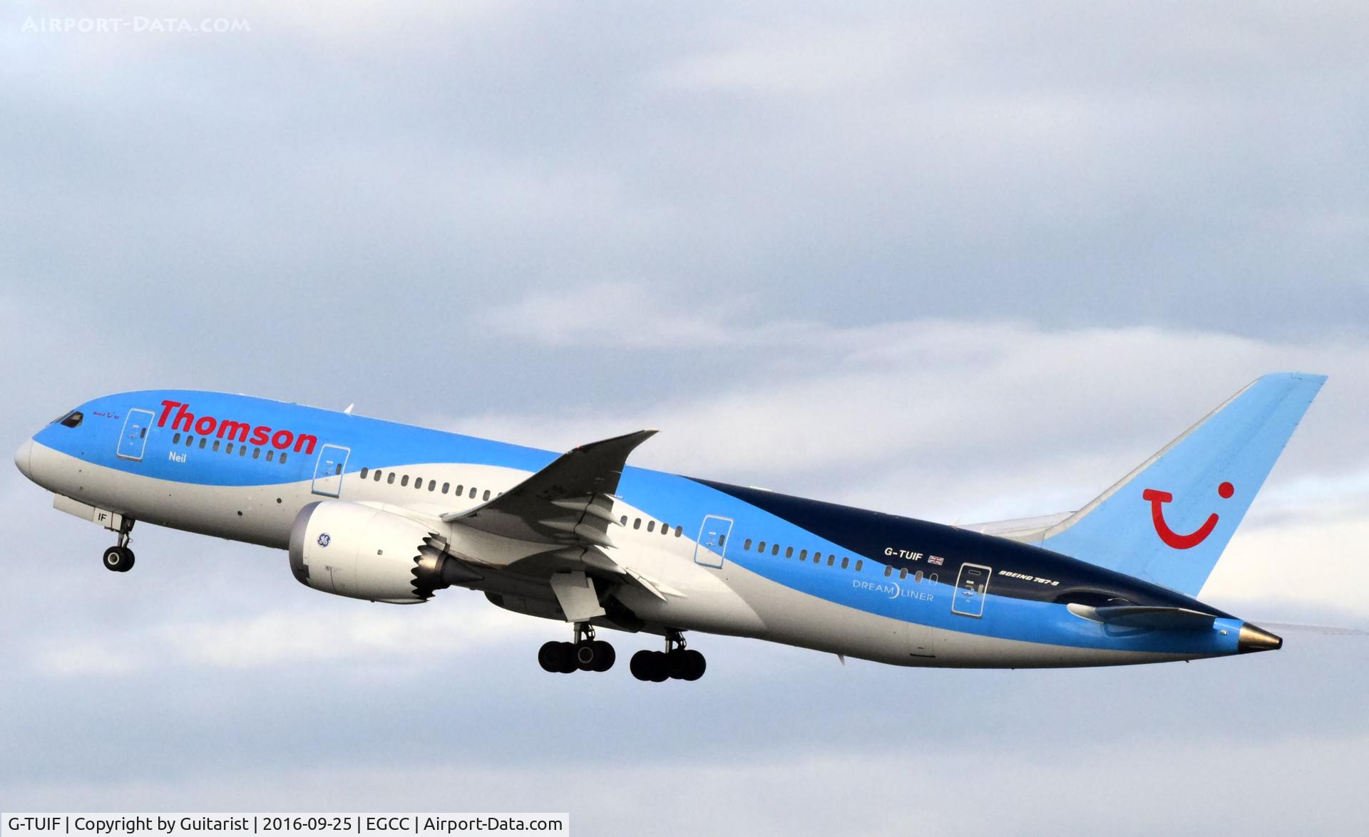 G-TUIF, 2014 Boeing 787-8 Dreamliner C/N 36428, At Manchester