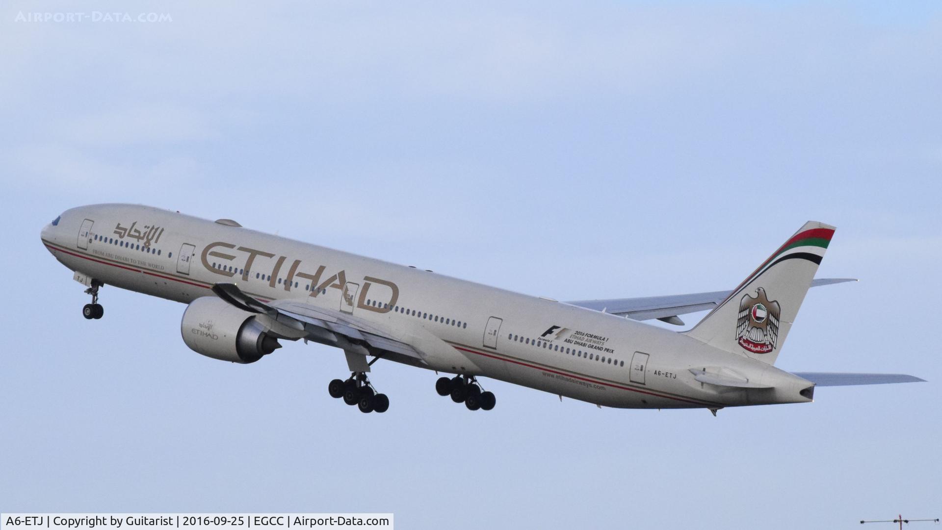 A6-ETJ, 2012 Boeing 777-3FX/ER C/N 39685, At Manchester