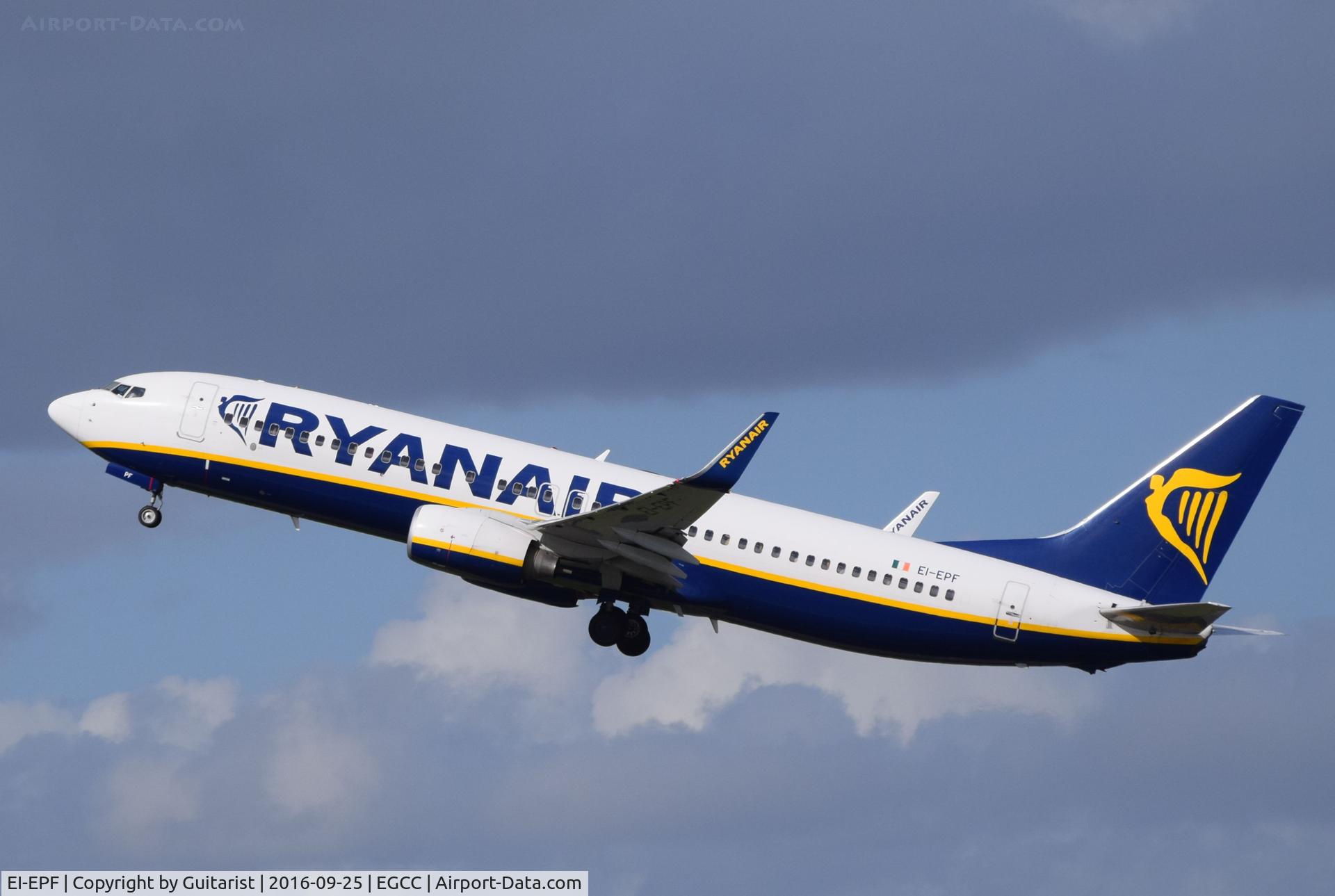 EI-EPF, 2011 Boeing 737-8AS C/N 40309, At Manchester