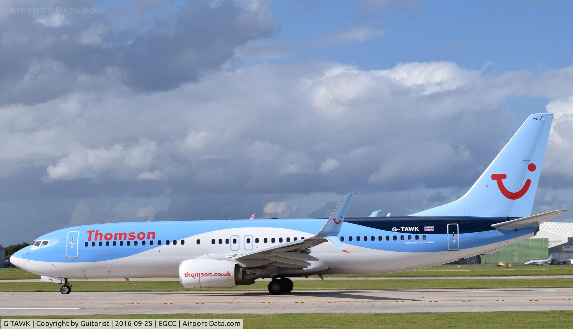 G-TAWK, 2012 Boeing 737-8K5 C/N 37239, At Manchester