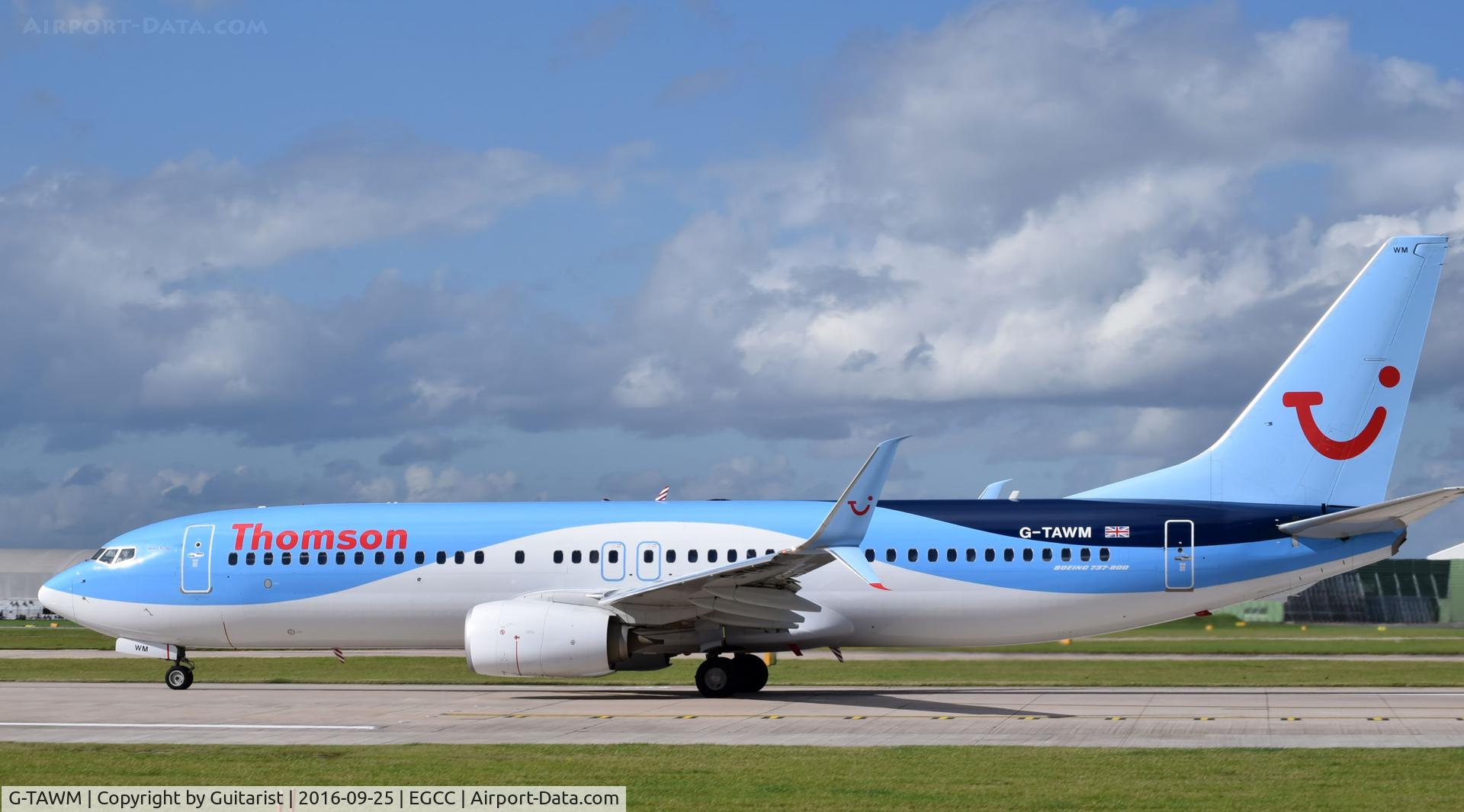 G-TAWM, 2013 Boeing 737-8K5 C/N 37249, At Manchester