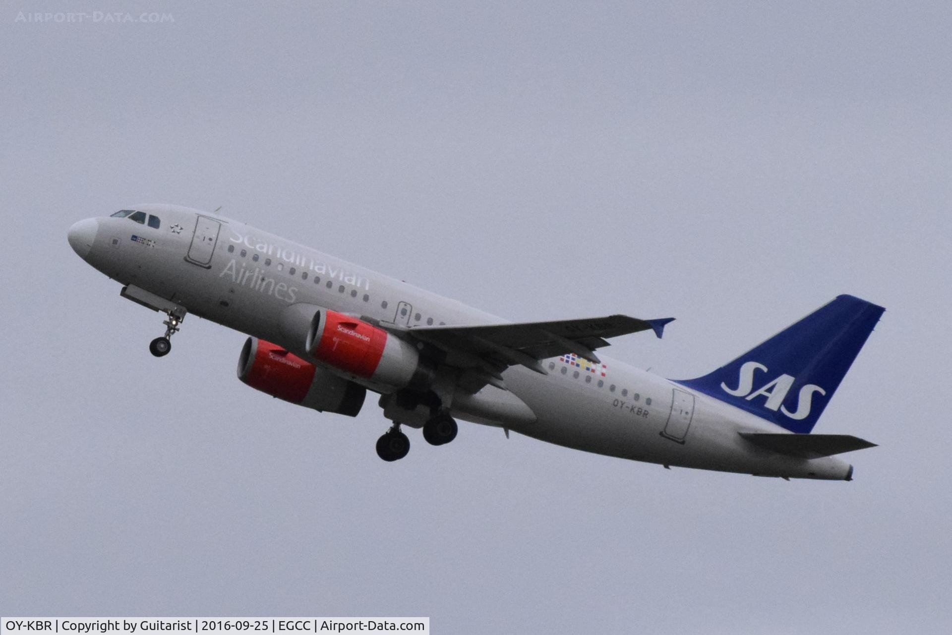 OY-KBR, 2007 Airbus A319-132 C/N 3231, At Manchester