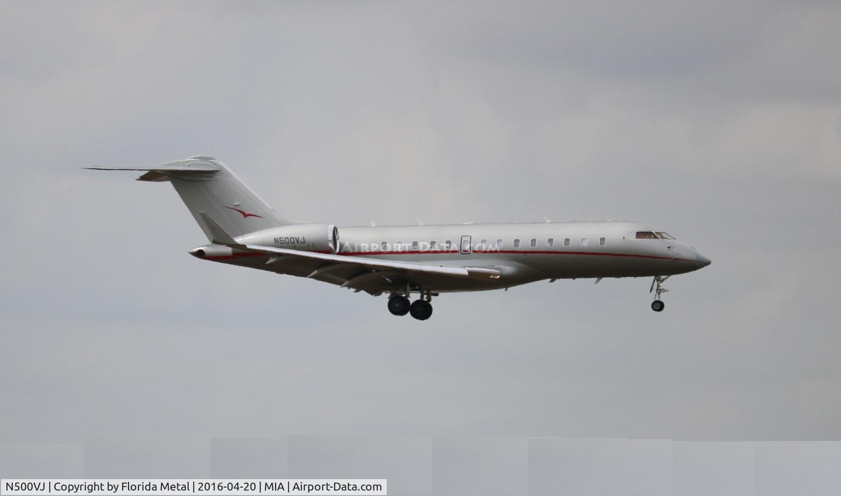 N500VJ, 2013 Bombardier BD-700-1A11 Global 5000 C/N 9552, Vista Jet Global 5000