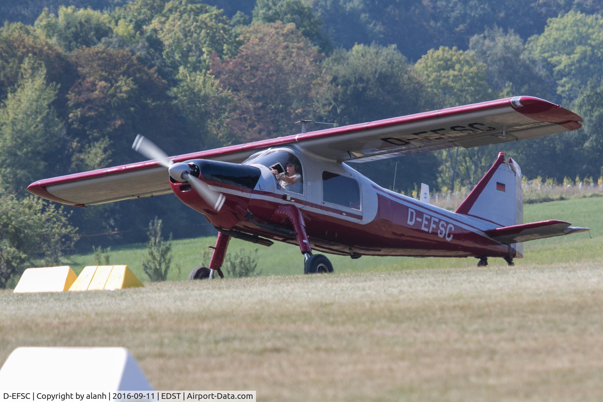 D-EFSC, 1961 Dornier Do 27A-4 C/N 2109, Taxying for departure at the 2016 Hahnweide Oldtimer Fliegertreffen