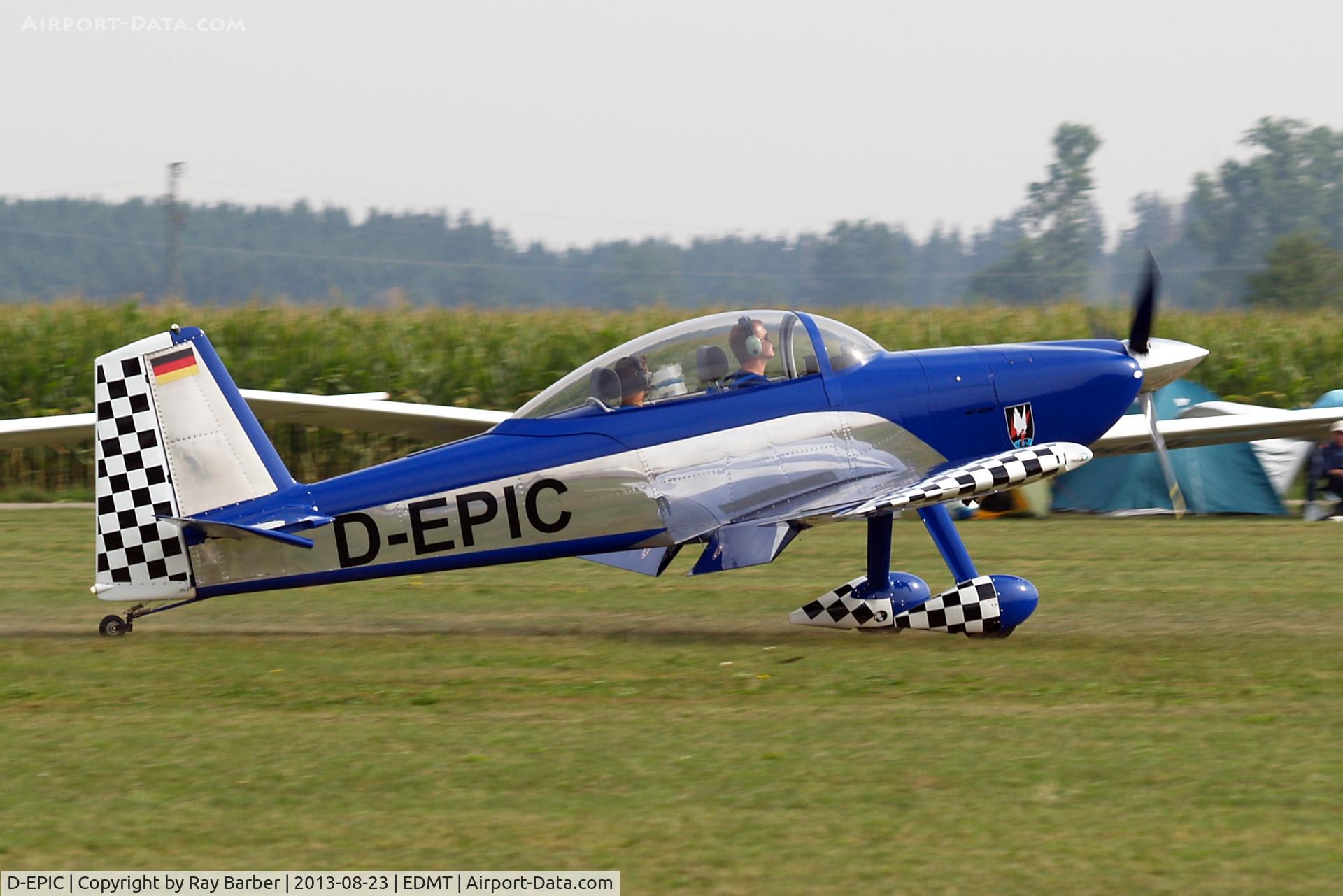 D-EPIC, Vans RV-8 C/N 83036, Van's RV-8 [83036] Tannheim~D 23/08/2013