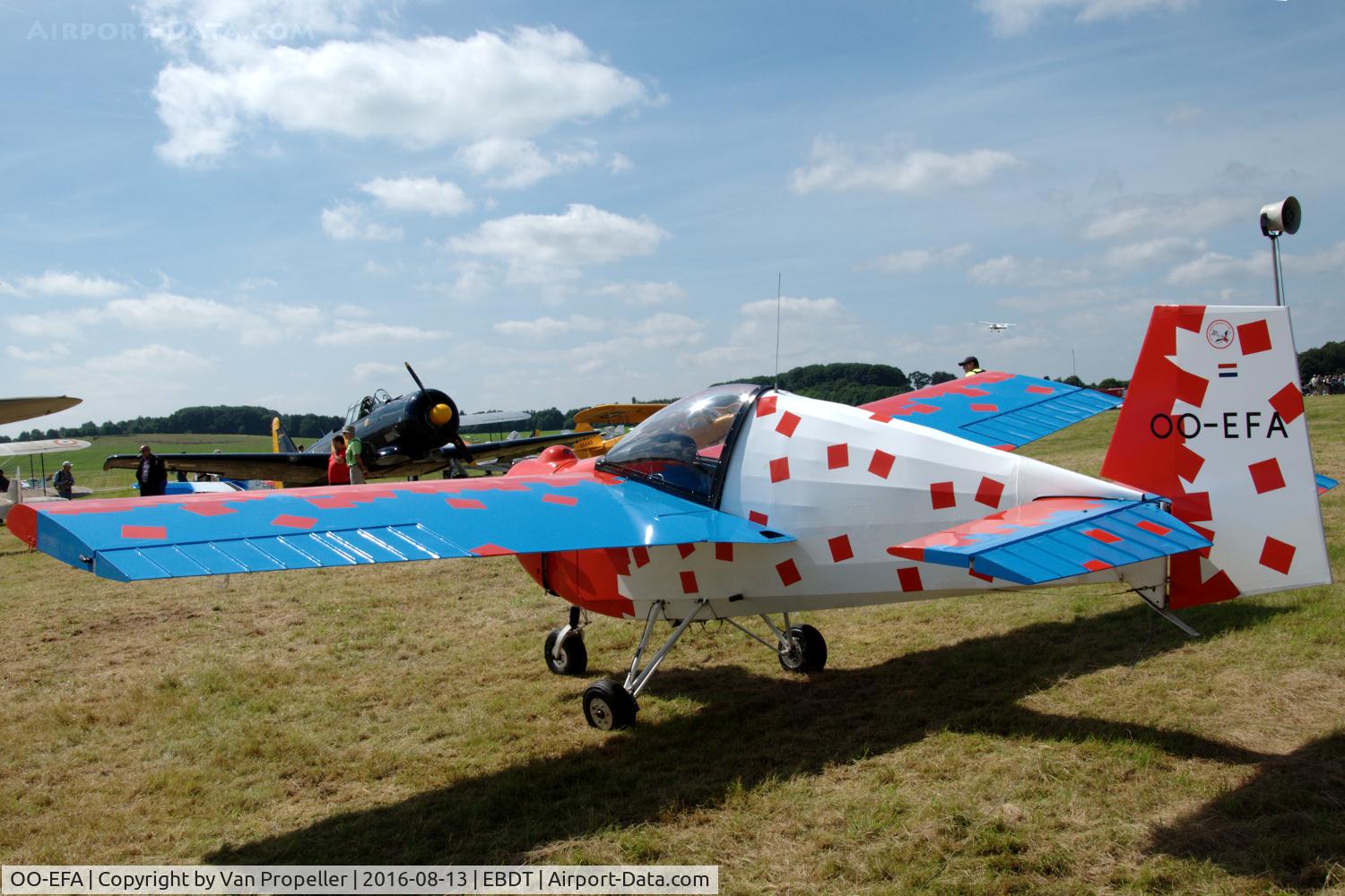 OO-EFA, 1961 Tipsy T-66 Nipper C/N 75, Tipsy Nipper at the 2016 Oldtimer Fly-in at Schaffen-Diest, Belgium