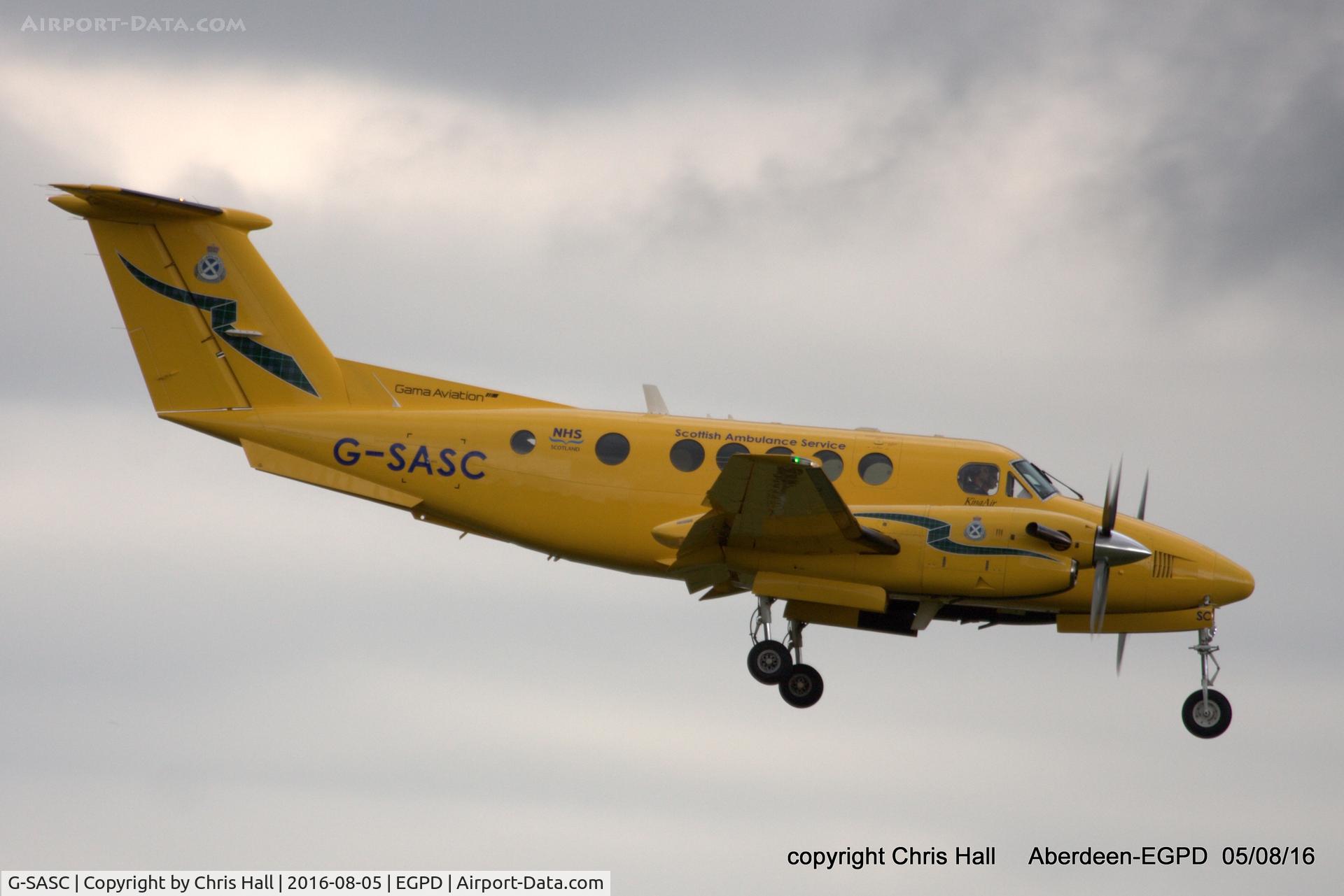 G-SASC, 2005 Raytheon B200C King Air C/N BL-150, Scottish Ambulance Service