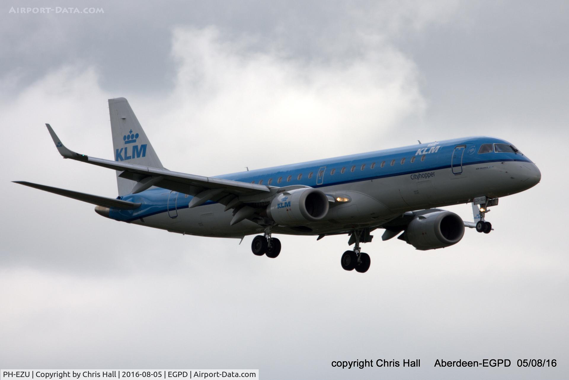 PH-EZU, 2012 Embraer 190LR (ERJ-190-100LR) C/N 19000522, KLM Cityhopper