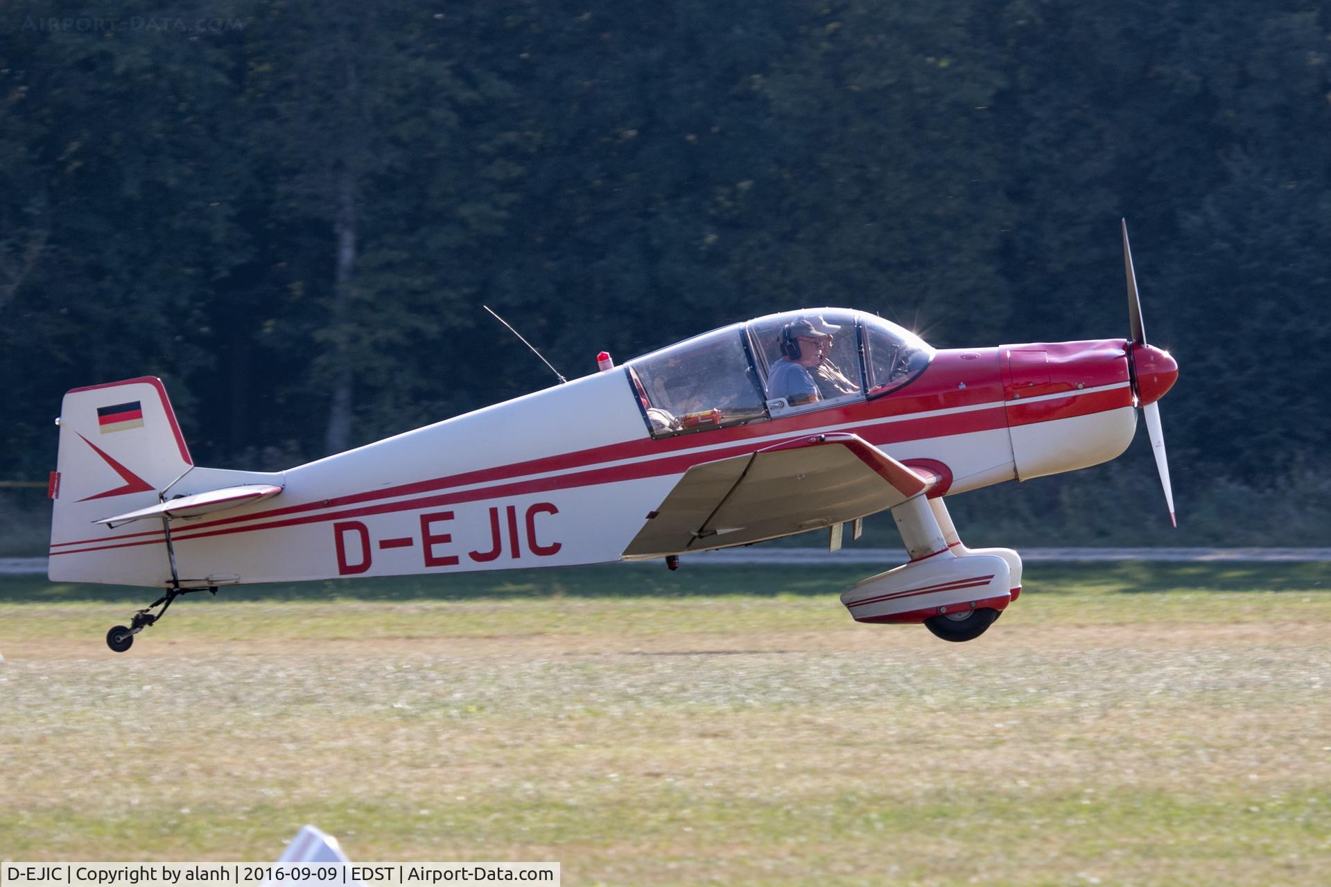 D-EJIC, 1961 SAN Jodel DR-1050 Ambassadeur C/N 199, Arriving at the 2016 Hahnweide Oldtimer Fliegertreffen