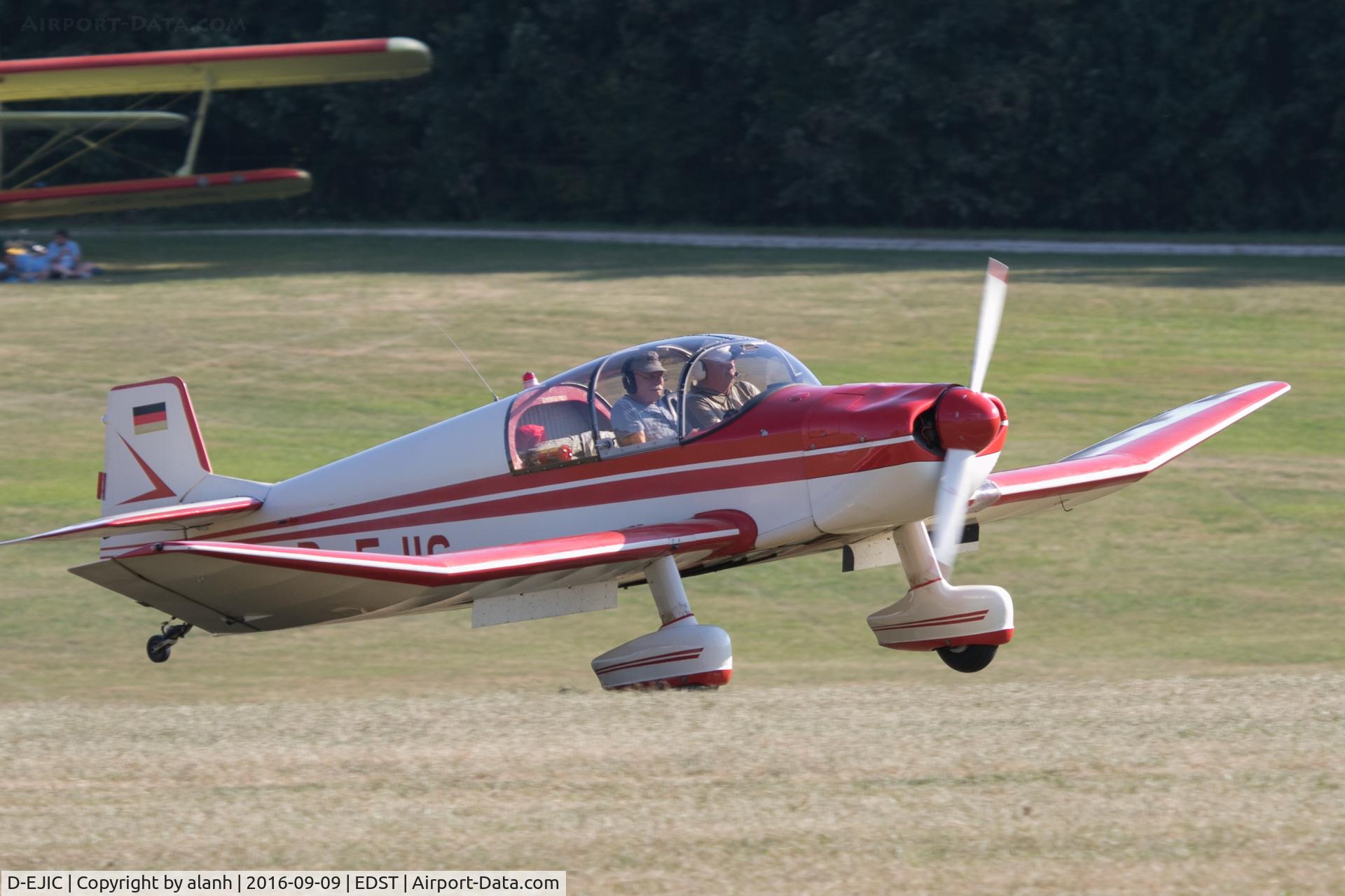 D-EJIC, 1961 SAN Jodel DR-1050 Ambassadeur C/N 199, Arriving at the 2016 Hahnweide Oldtimer Fliegertreffen