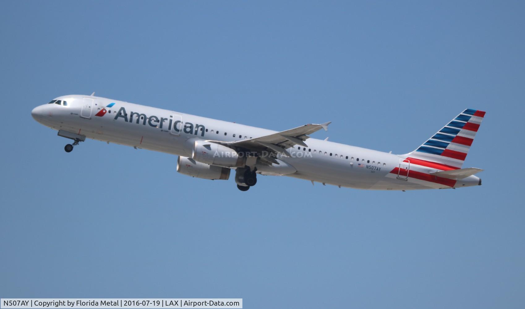 N507AY, 2008 Airbus A321-231 C/N 3712, American